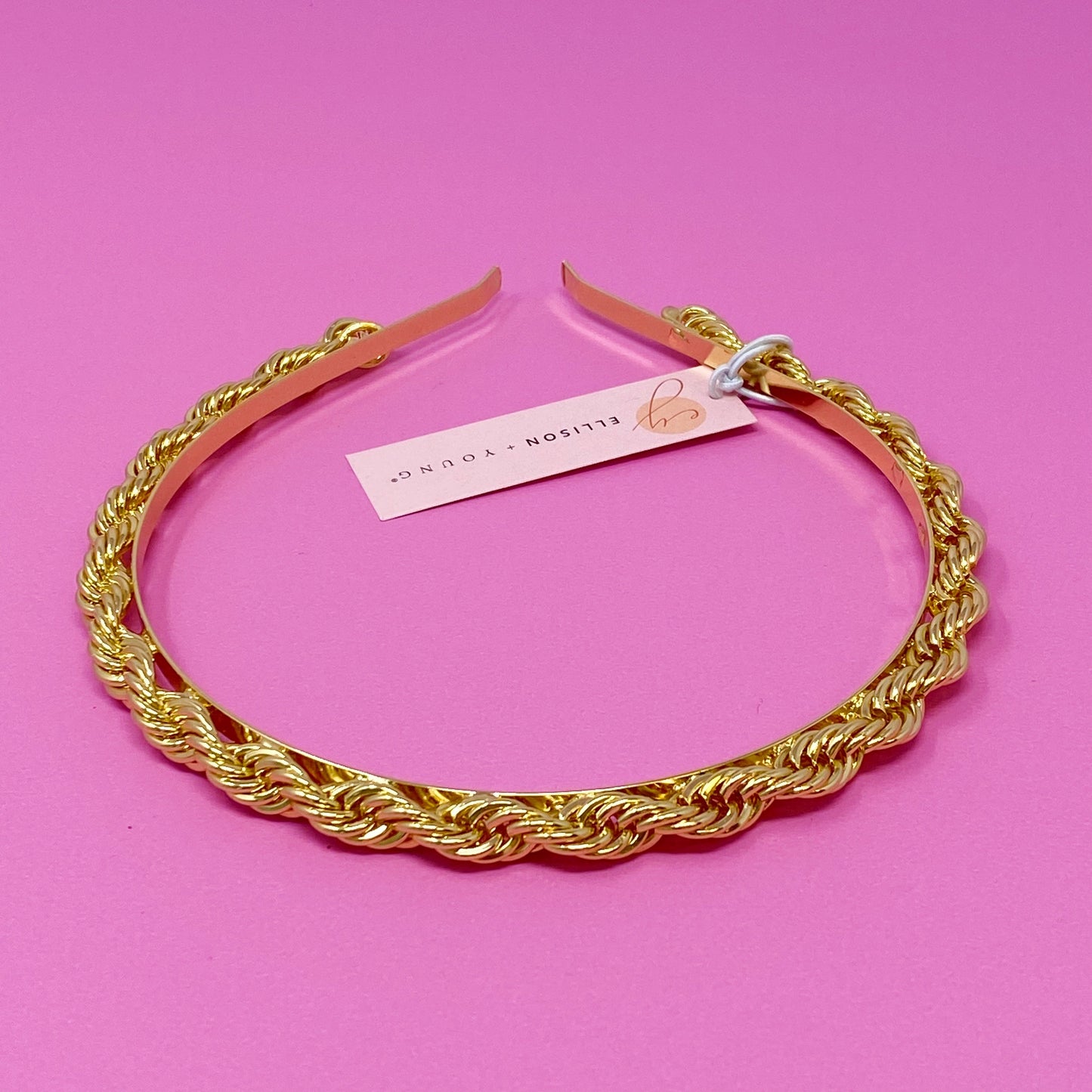 Twist & Shout Chain Headband by Ellisonyoung.com
