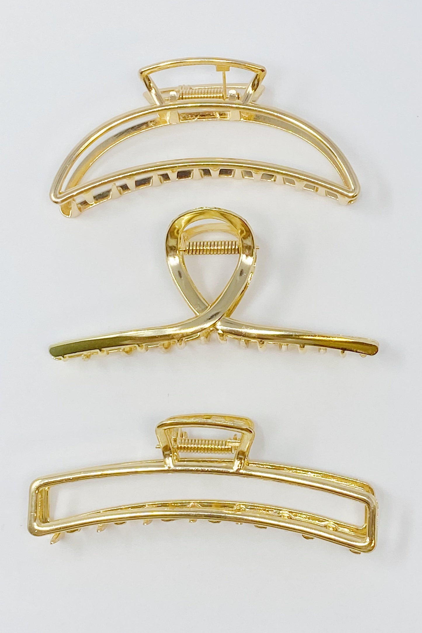 Gold Mine Hair Claw Set Of 3 by Ellisonyoung.com