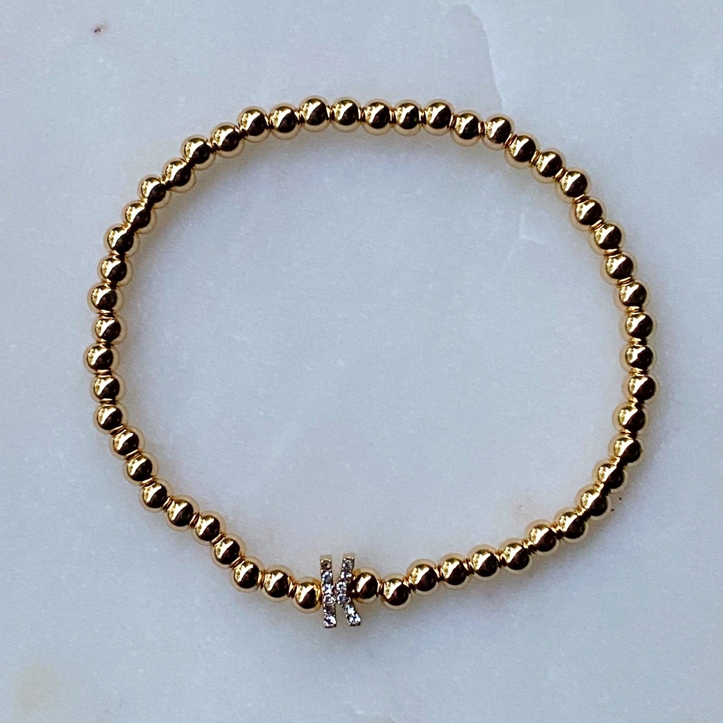 Darcy Initial Bracelet by Ellisonyoung.com