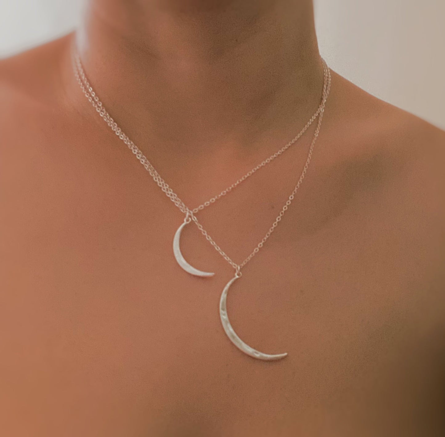 Crescent Duo Necklace Set Of 2 by Ellisonyoung.com