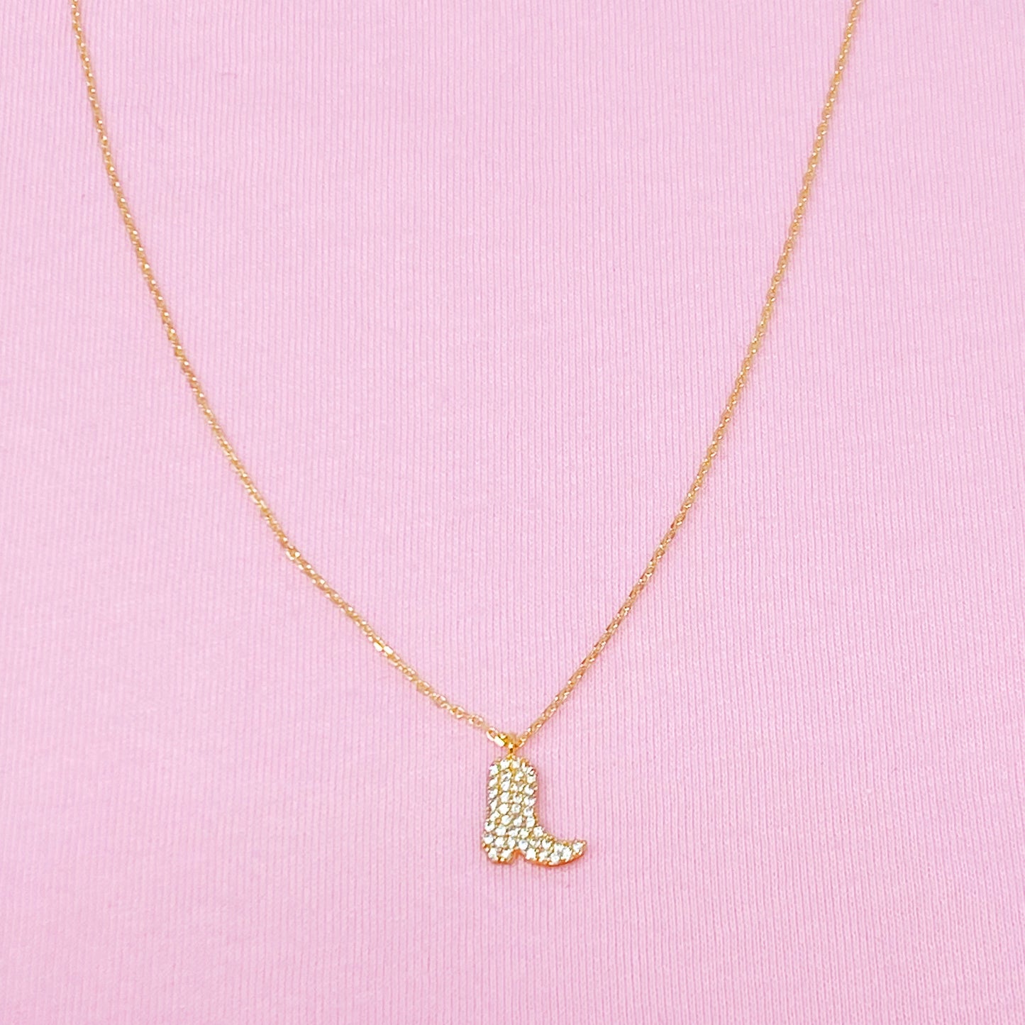 Glam Cow Girl Boot Necklace by Ellisonyoung.com