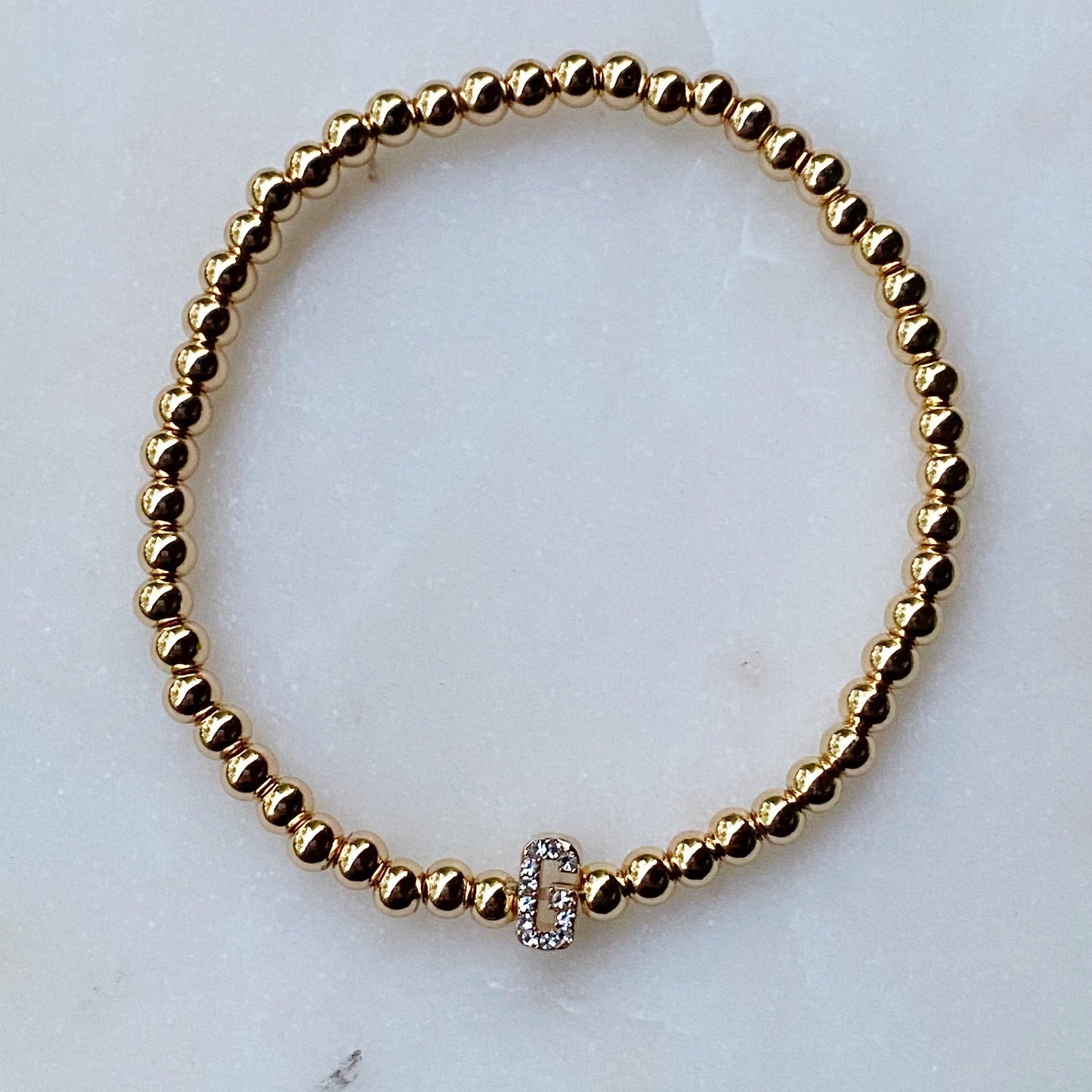 Darcy Initial Bracelet by Ellisonyoung.com