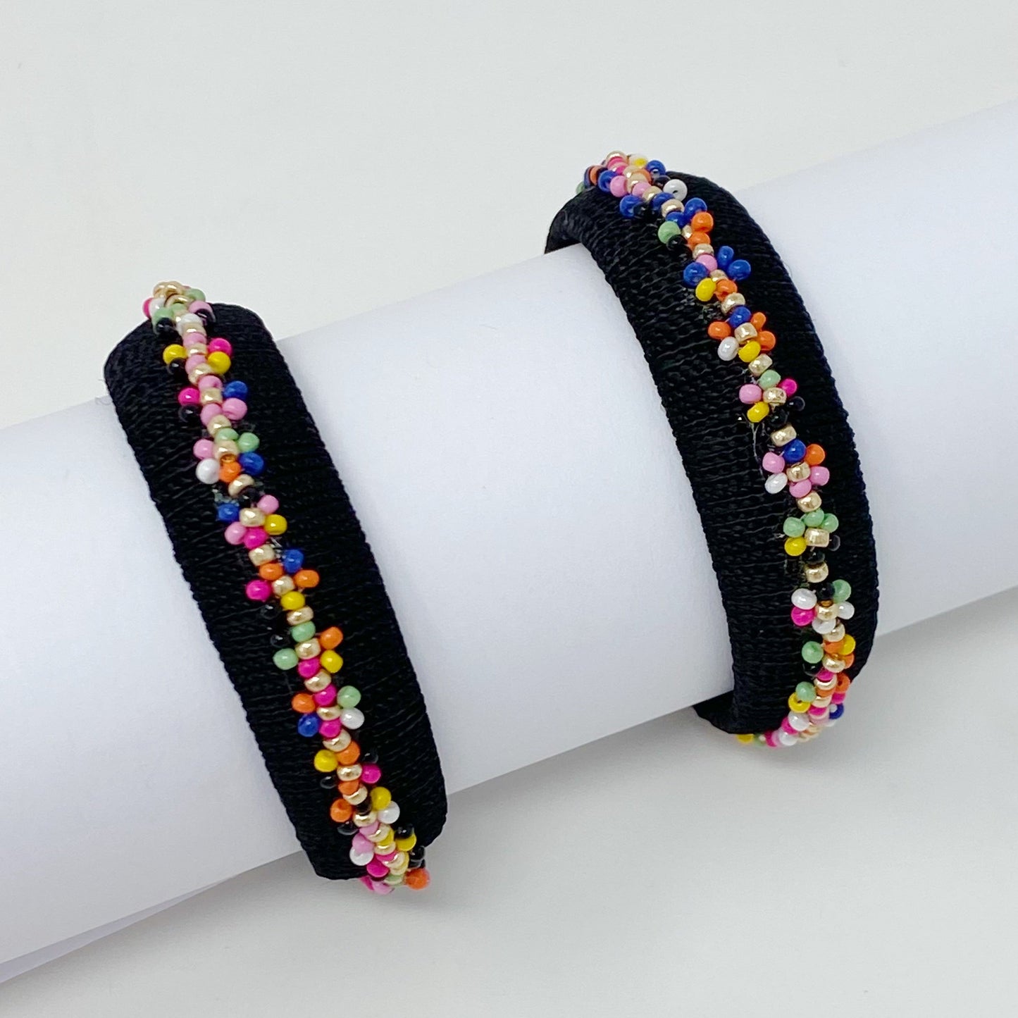 Beaded Hoop Earrings by Ellisonyoung.com