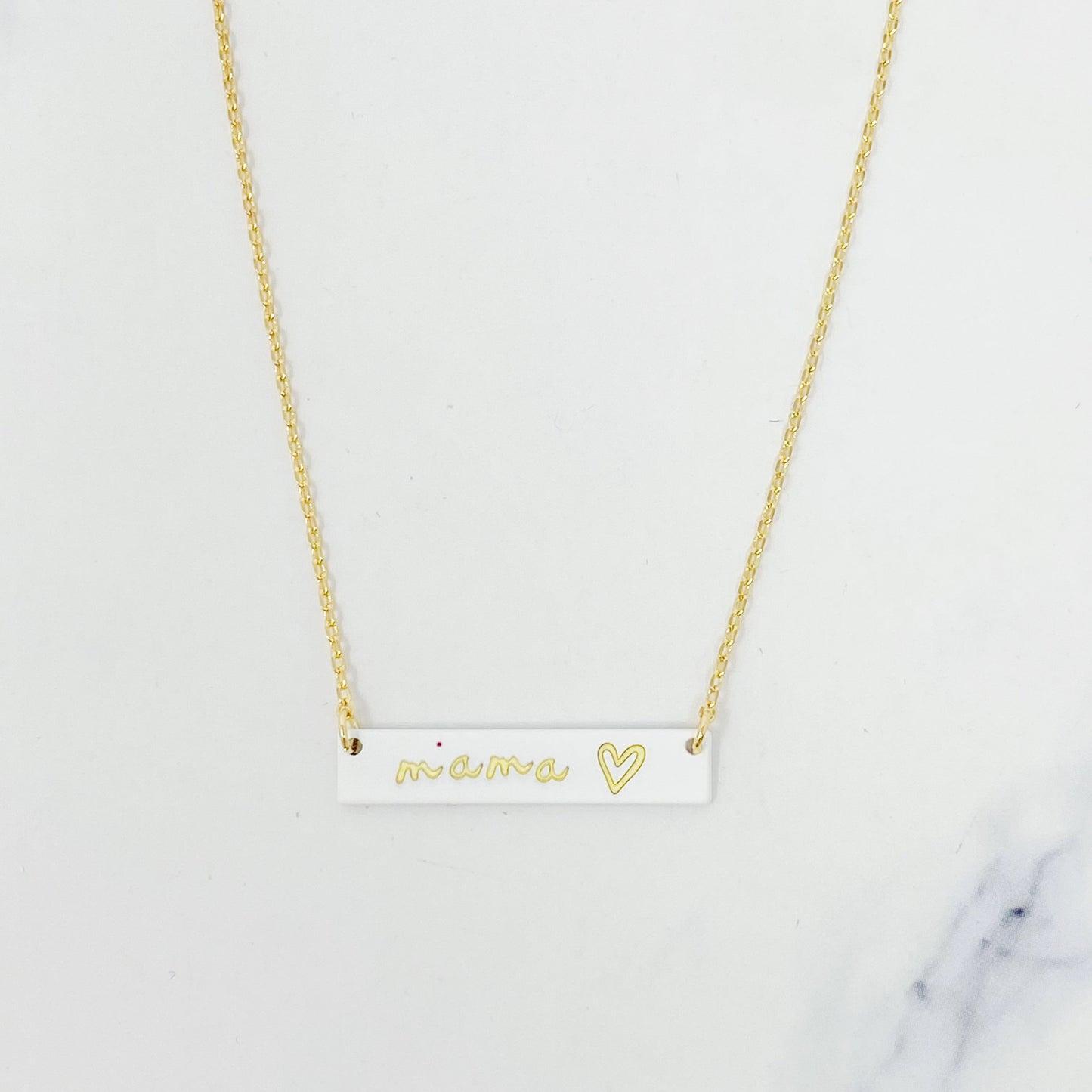 Mama Bar Heart Necklace by Ellisonyoung.com