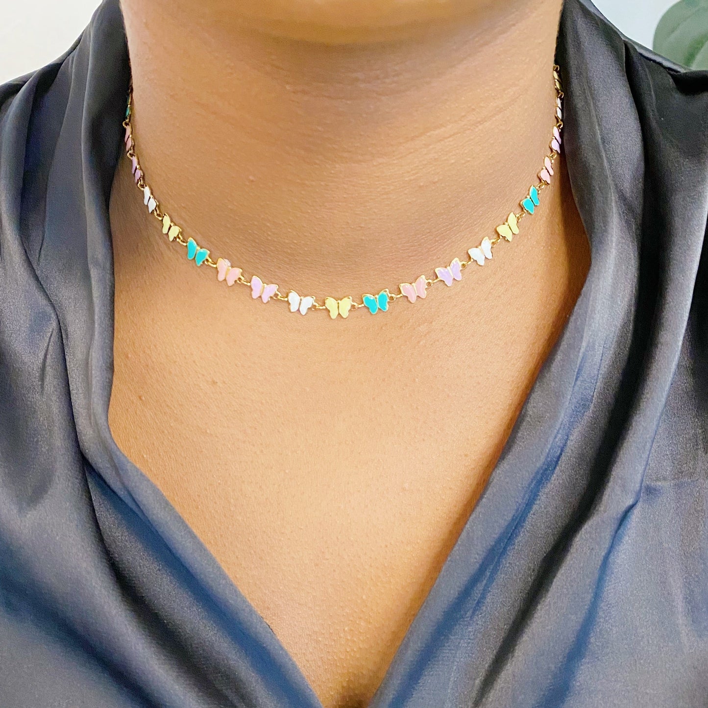 Linked Butterflies Necklace by Ellisonyoung.com