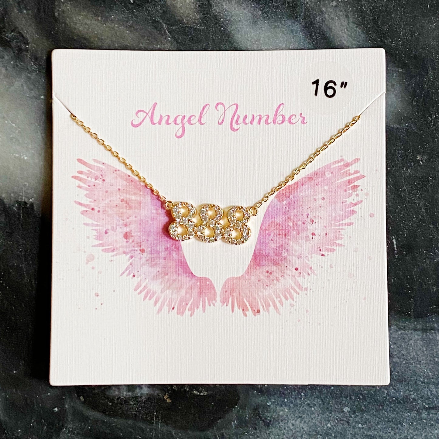 Dainty Angel Number Necklace by Ellisonyoung.com