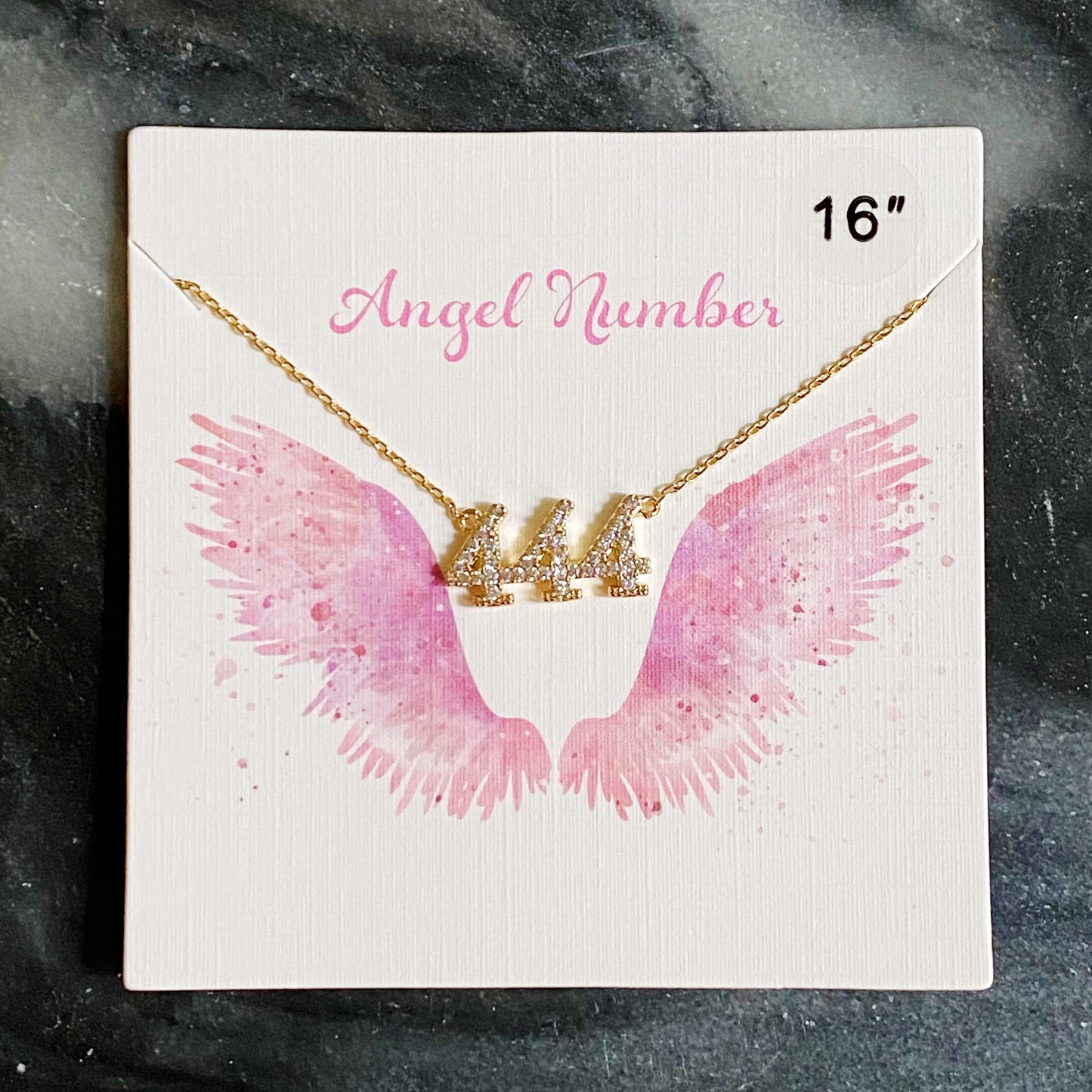 Dainty Angel Number Necklace by Ellisonyoung.com