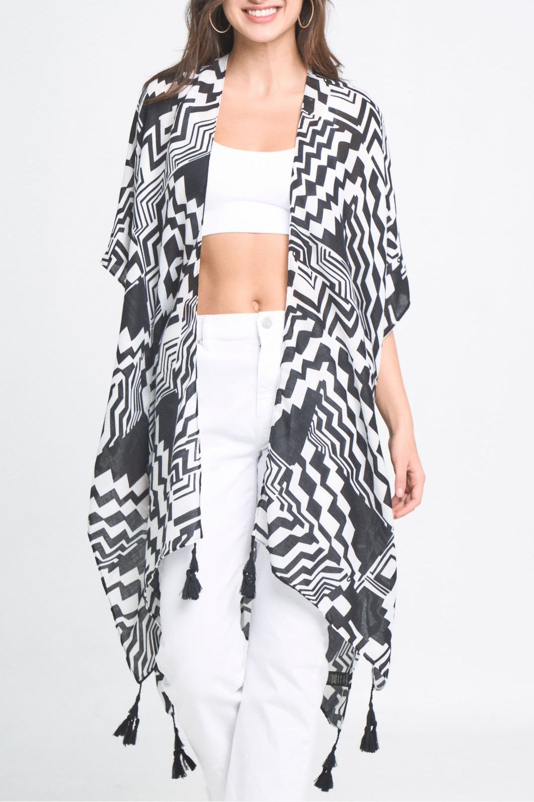 Geometric Art Kimono by Ellisonyoung.com
