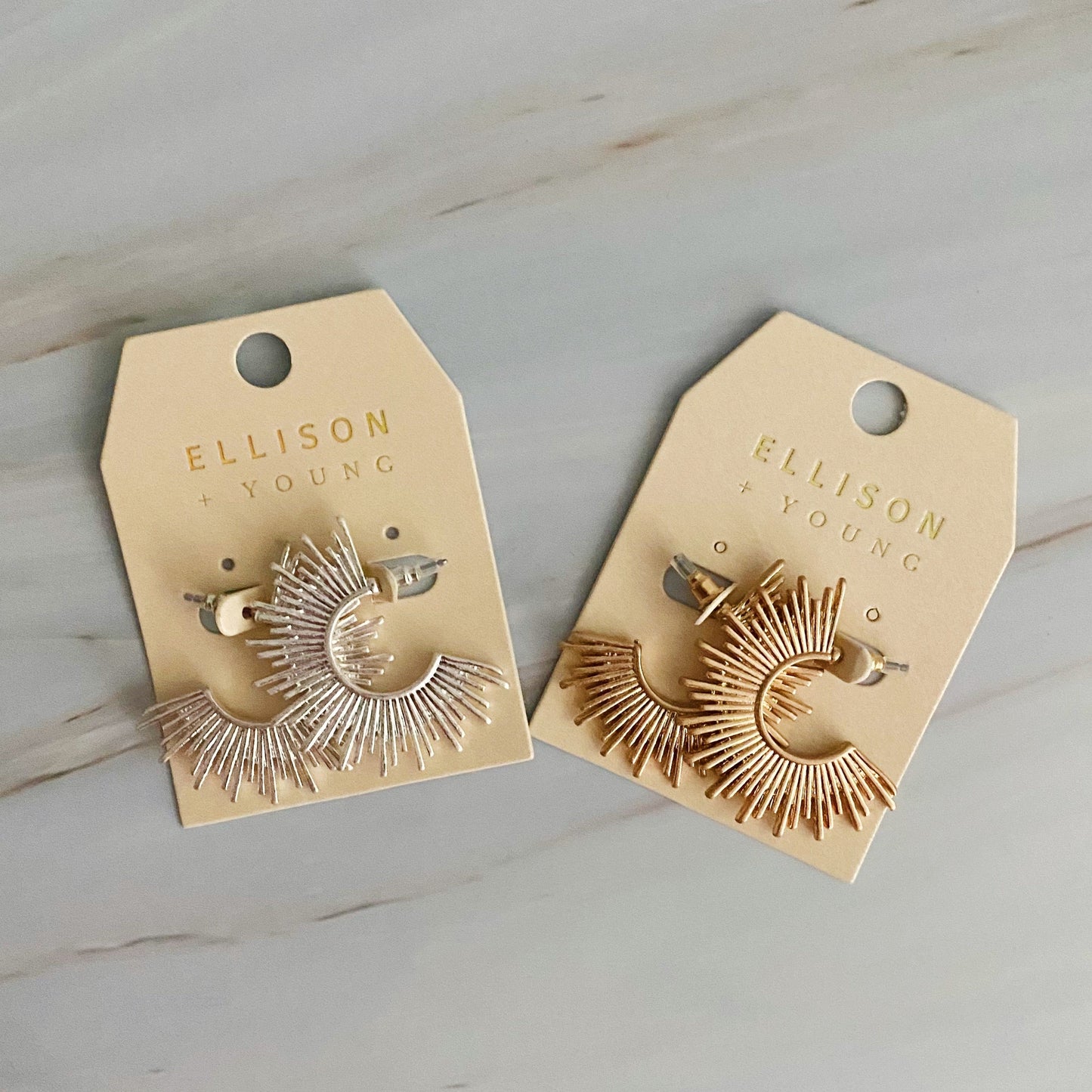 Pharaoh Half Hoop Earrings by Ellisonyoung.com