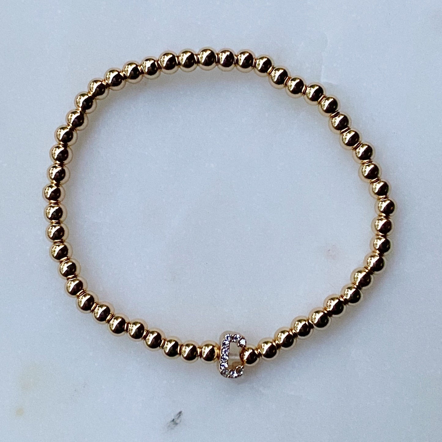 Darcy Initial Bracelet by Ellisonyoung.com