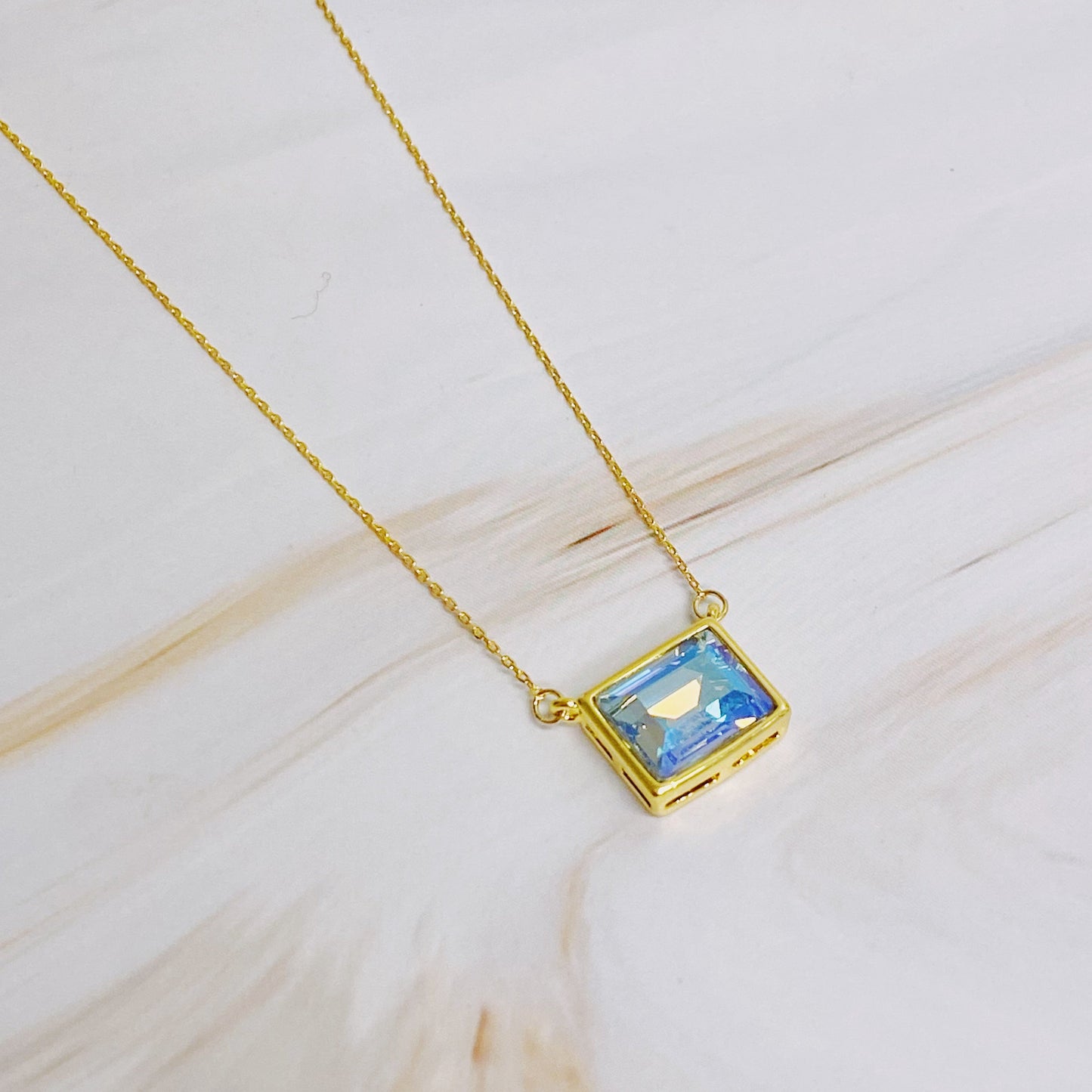 Sweet Square Pendant Necklace by Ellisonyoung.com
