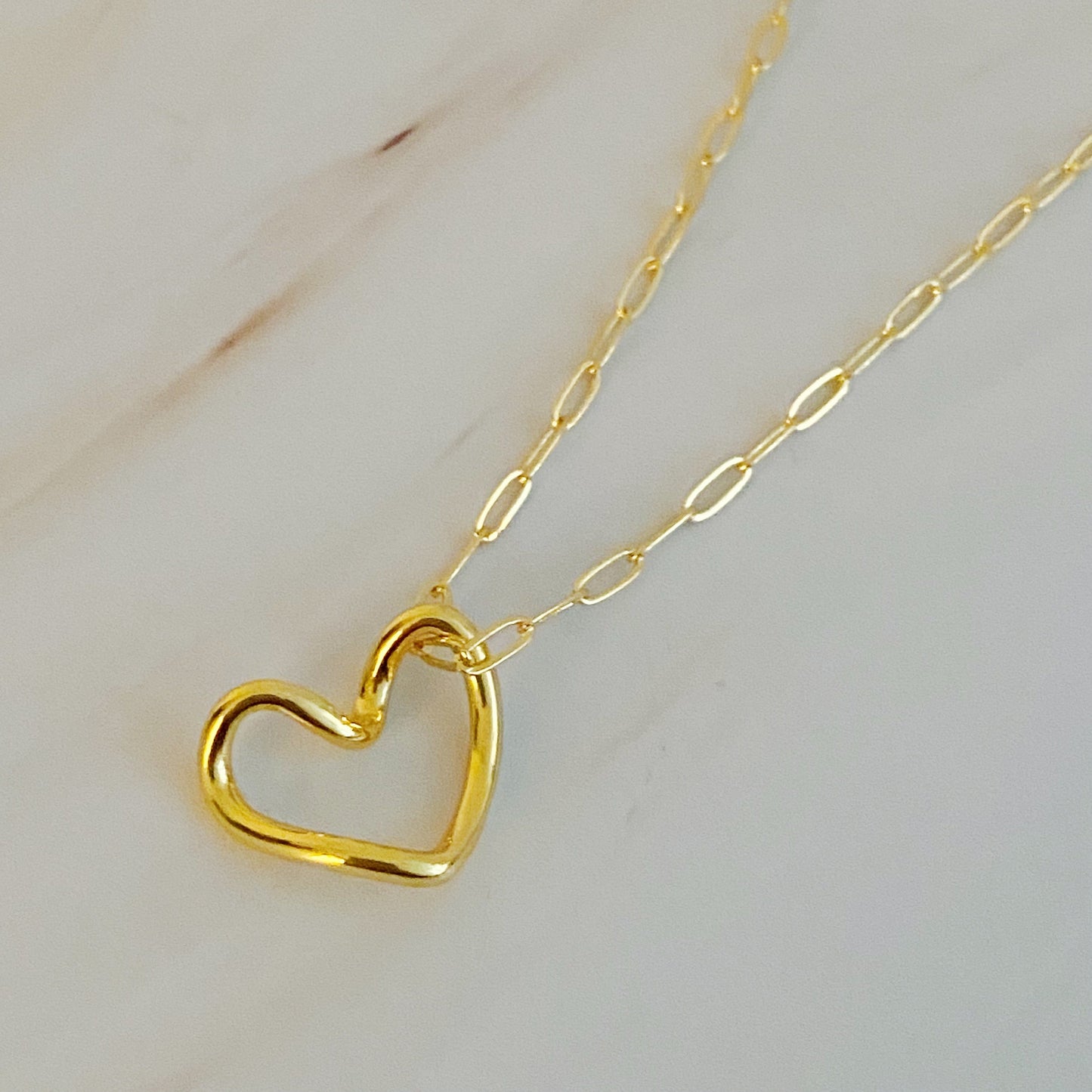 Heart And Chain Necklace by Ellisonyoung.com