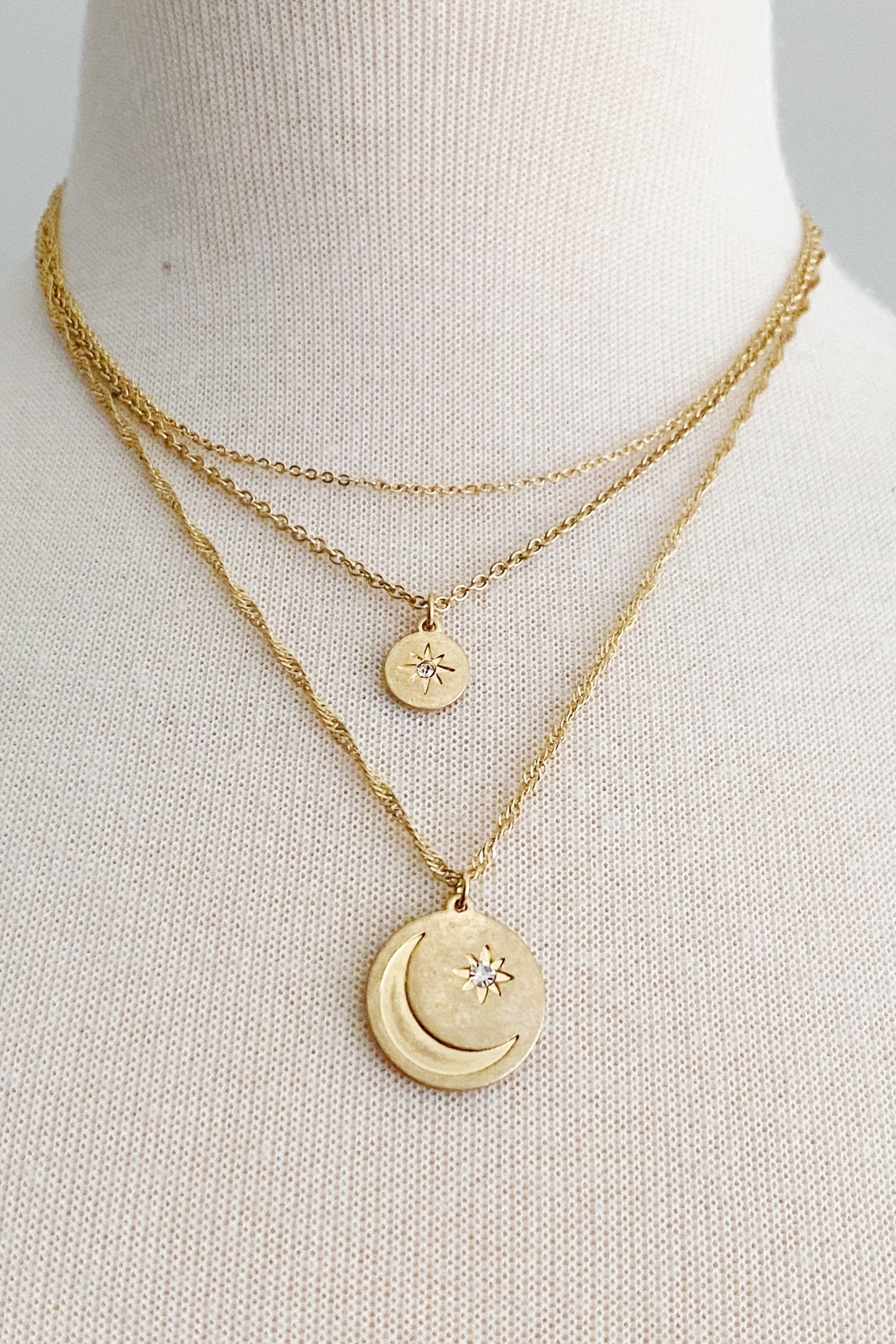 Double Star Layered Necklace by Ellisonyoung.com