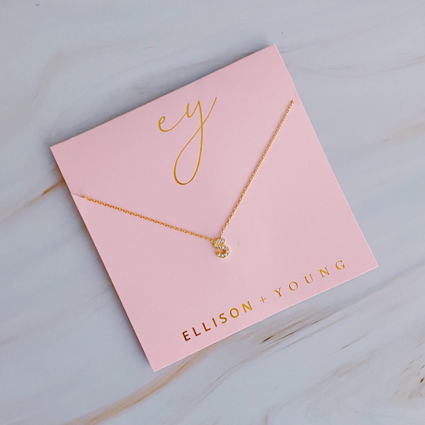Understated Beauty Initial Necklace by Ellisonyoung.com