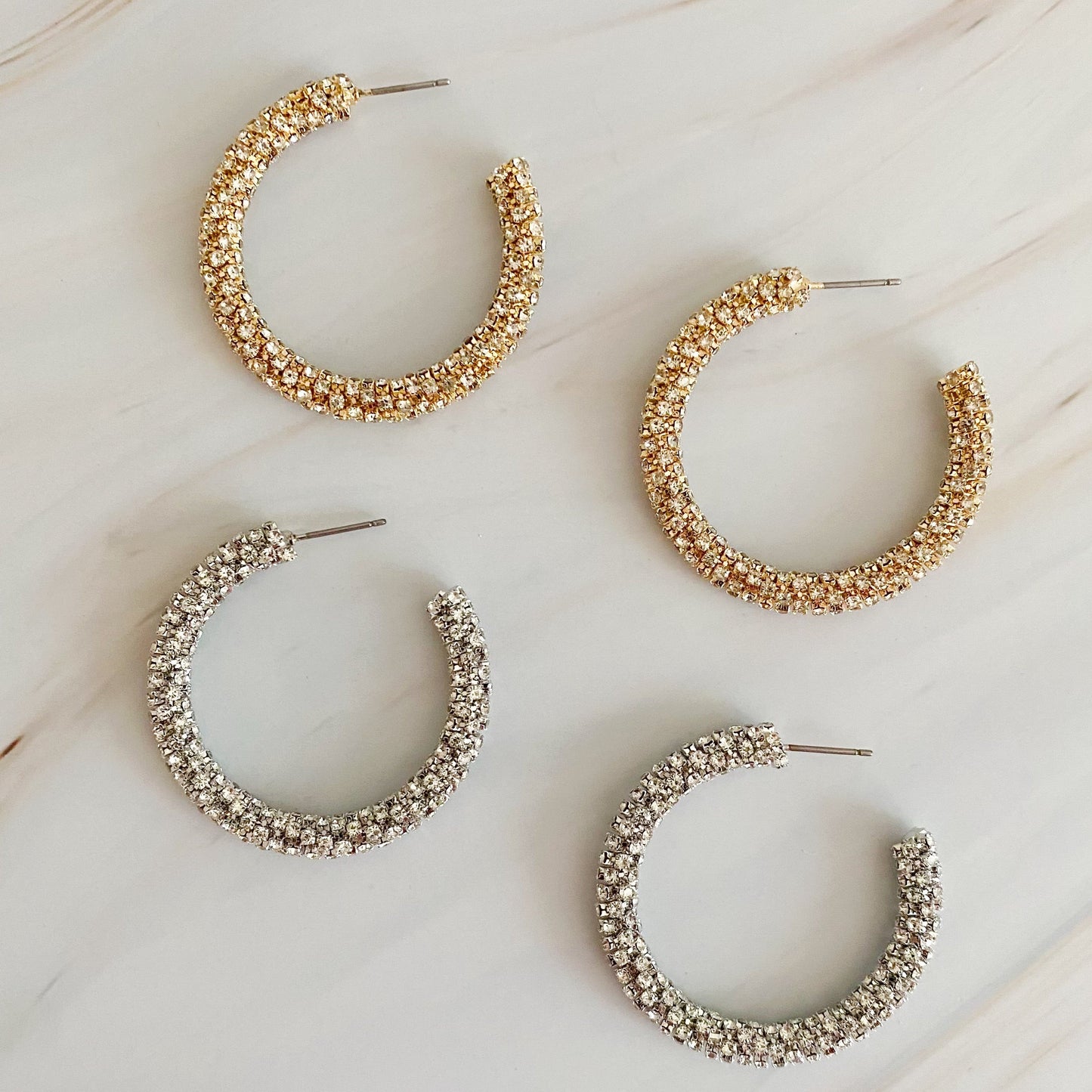 Wrapped In Shine Hoop Earrings by Ellisonyoung.com