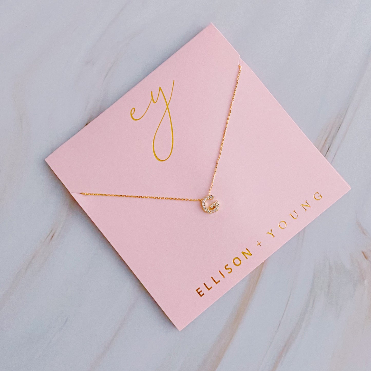 Understated Beauty Initial Necklace by Ellisonyoung.com