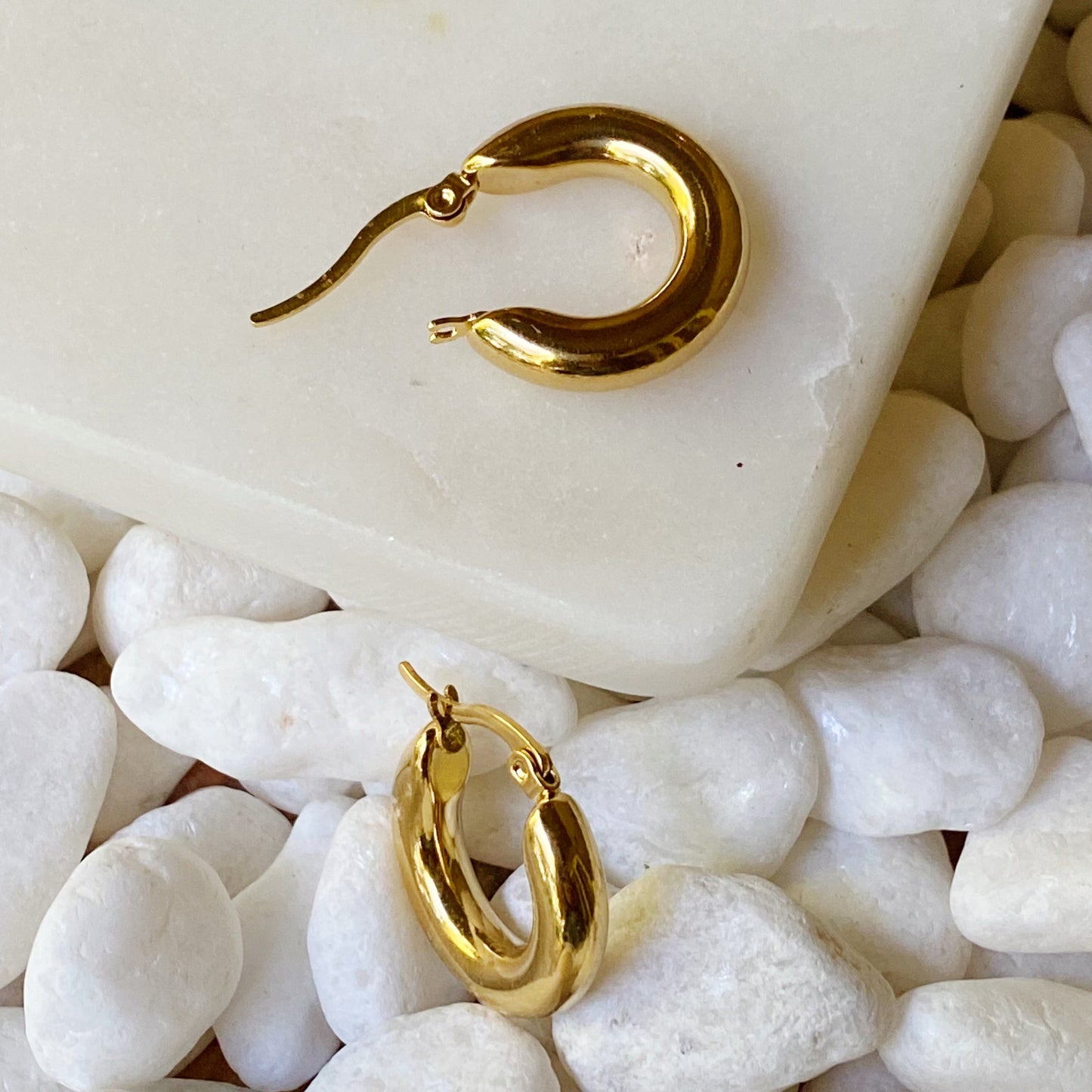 Sienna Huggie Hoop Earrings by Ellisonyoung.com