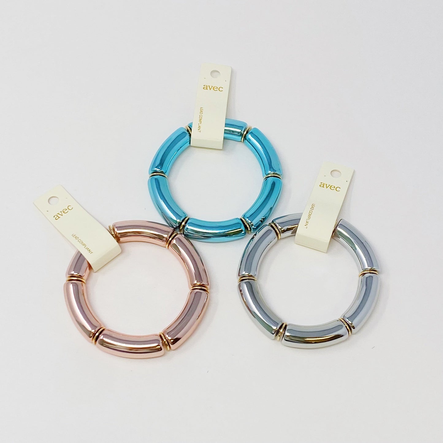 Colored Tube Stretch Bracelet by Ellisonyoung.com