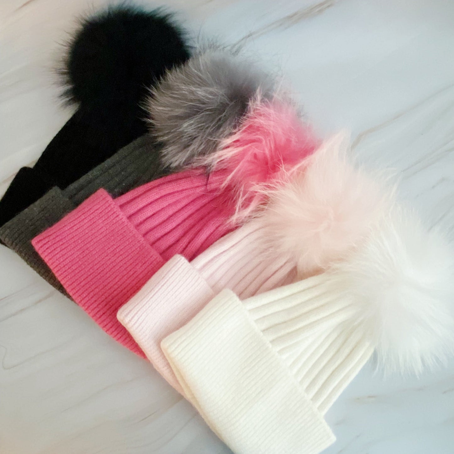 Pure Angora Genuine Fur Luxe Beanie by Ellisonyoung.com