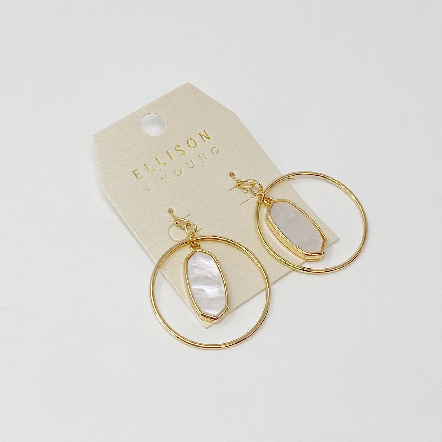 Kenzie Circle Drop Earrings by Ellisonyoung.com
