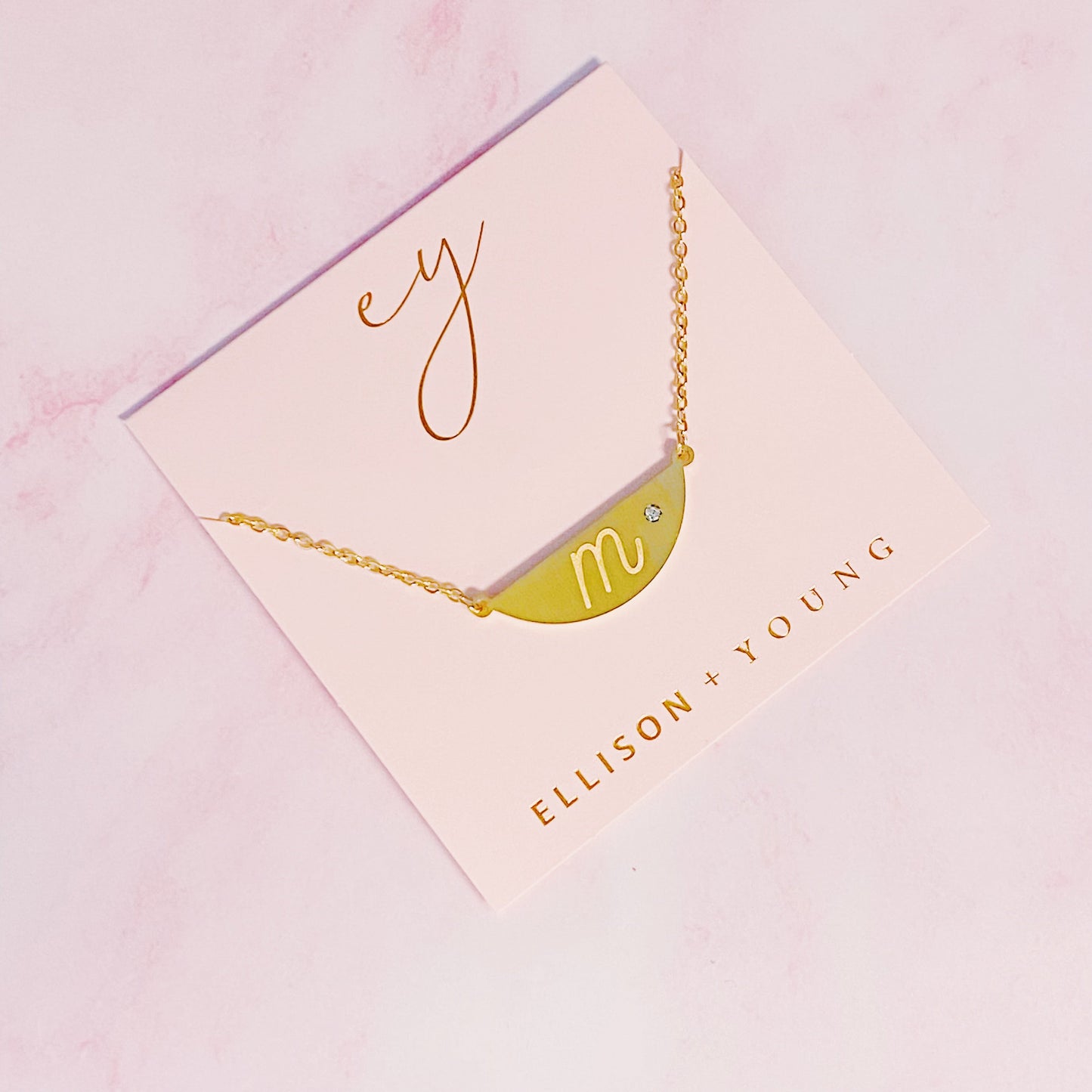 Hamilton Sphere Initial Necklace by Ellisonyoung.com