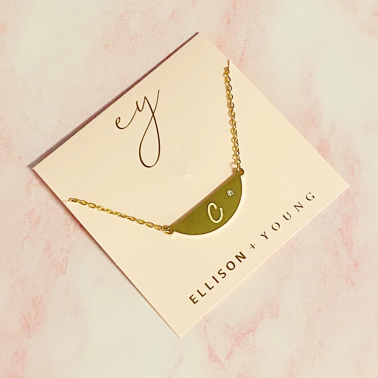 Hamilton Sphere Initial Necklace by Ellisonyoung.com