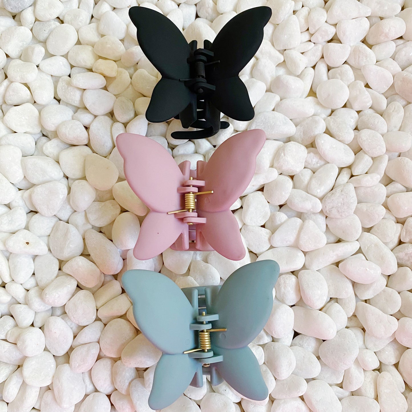 Trio of Butterflies Hair Claw Set by Ellisonyoung.com