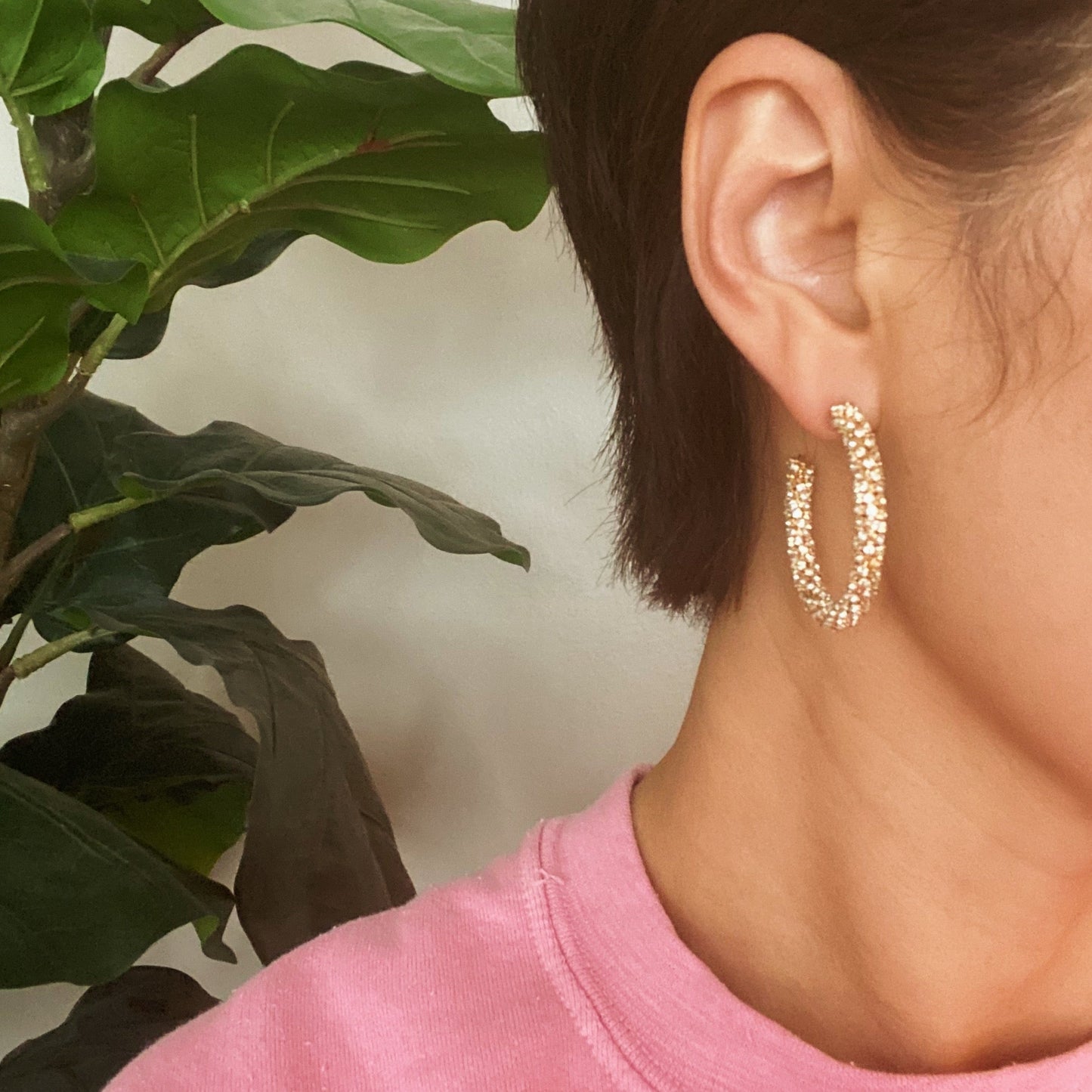 Wrapped In Shine Hoop Earrings by Ellisonyoung.com