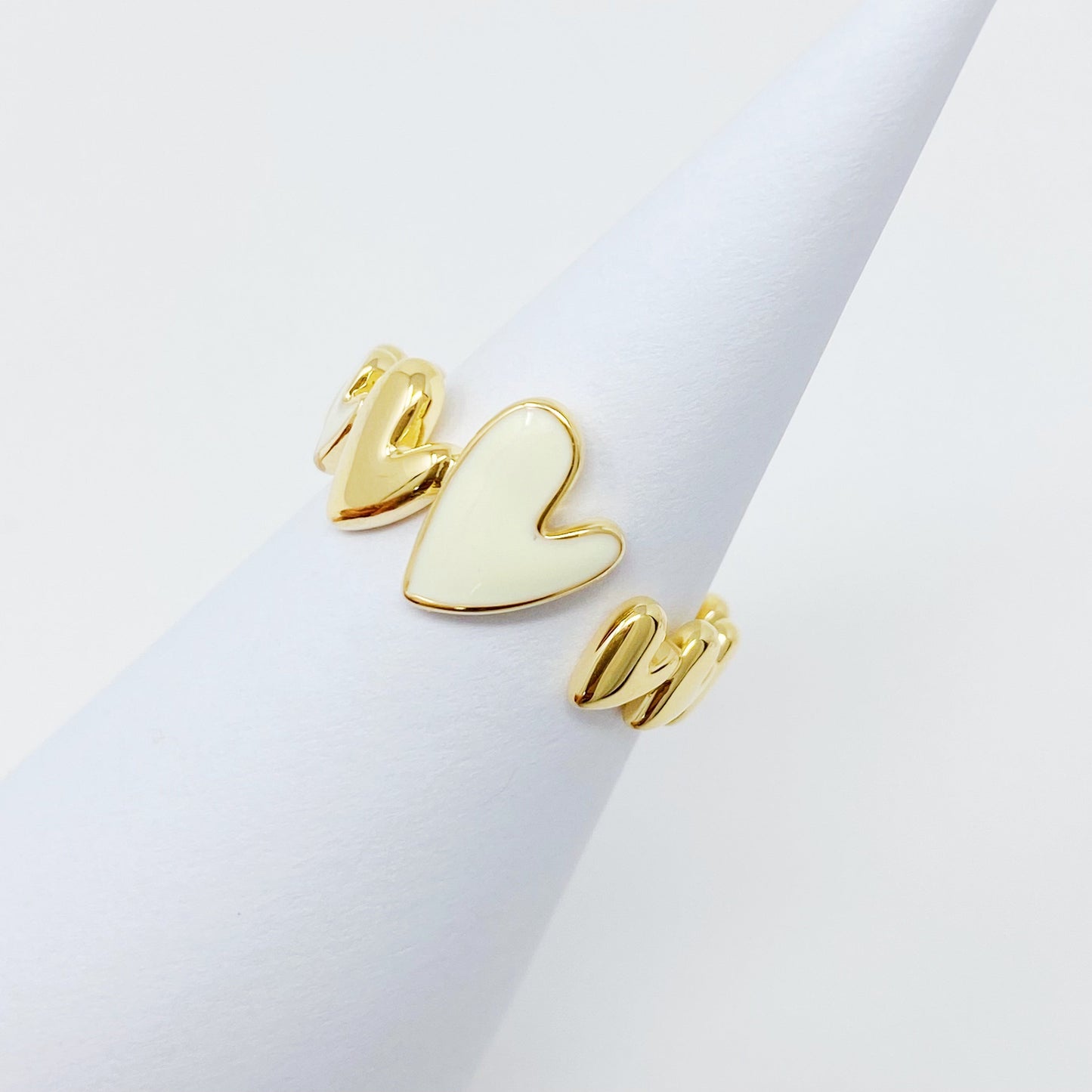 Soft Heart Open Ring by Ellisonyoung.com