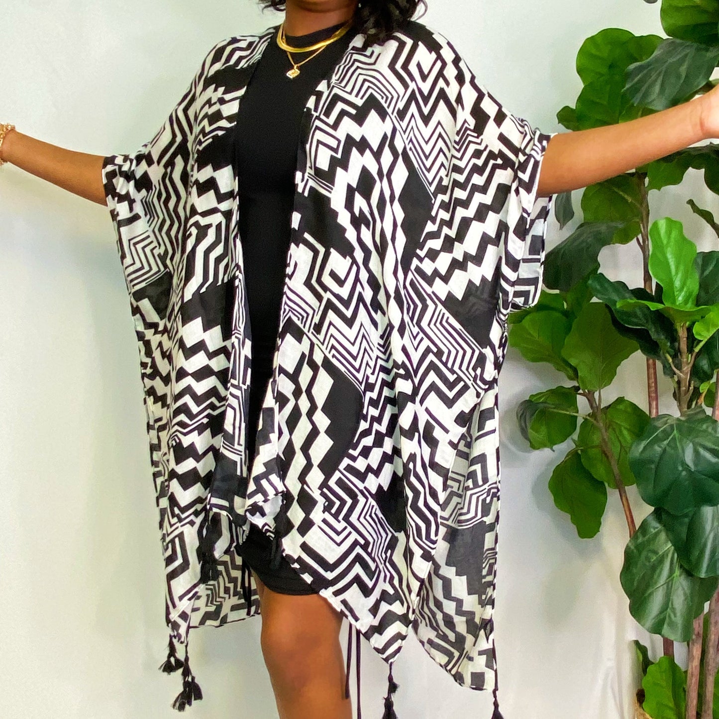Geometric Art Kimono by Ellisonyoung.com