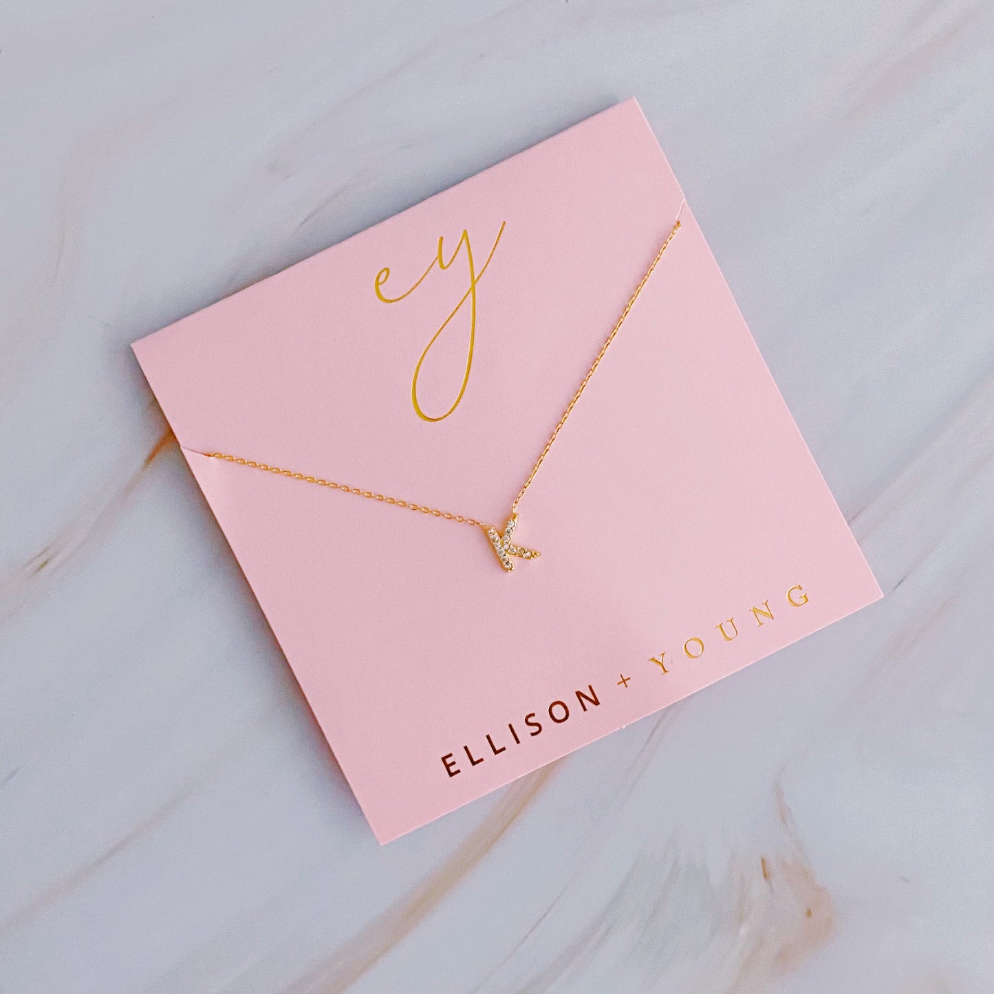 Understated Beauty Initial Necklace by Ellisonyoung.com