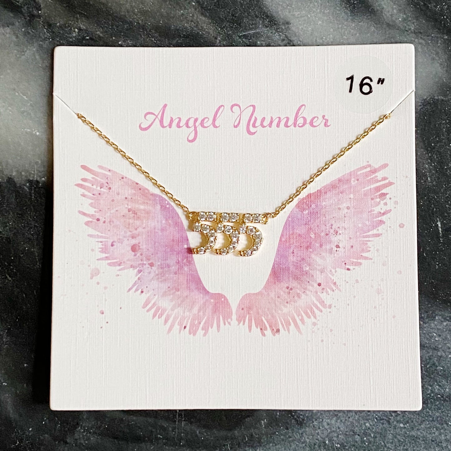Dainty Angel Number Necklace by Ellisonyoung.com