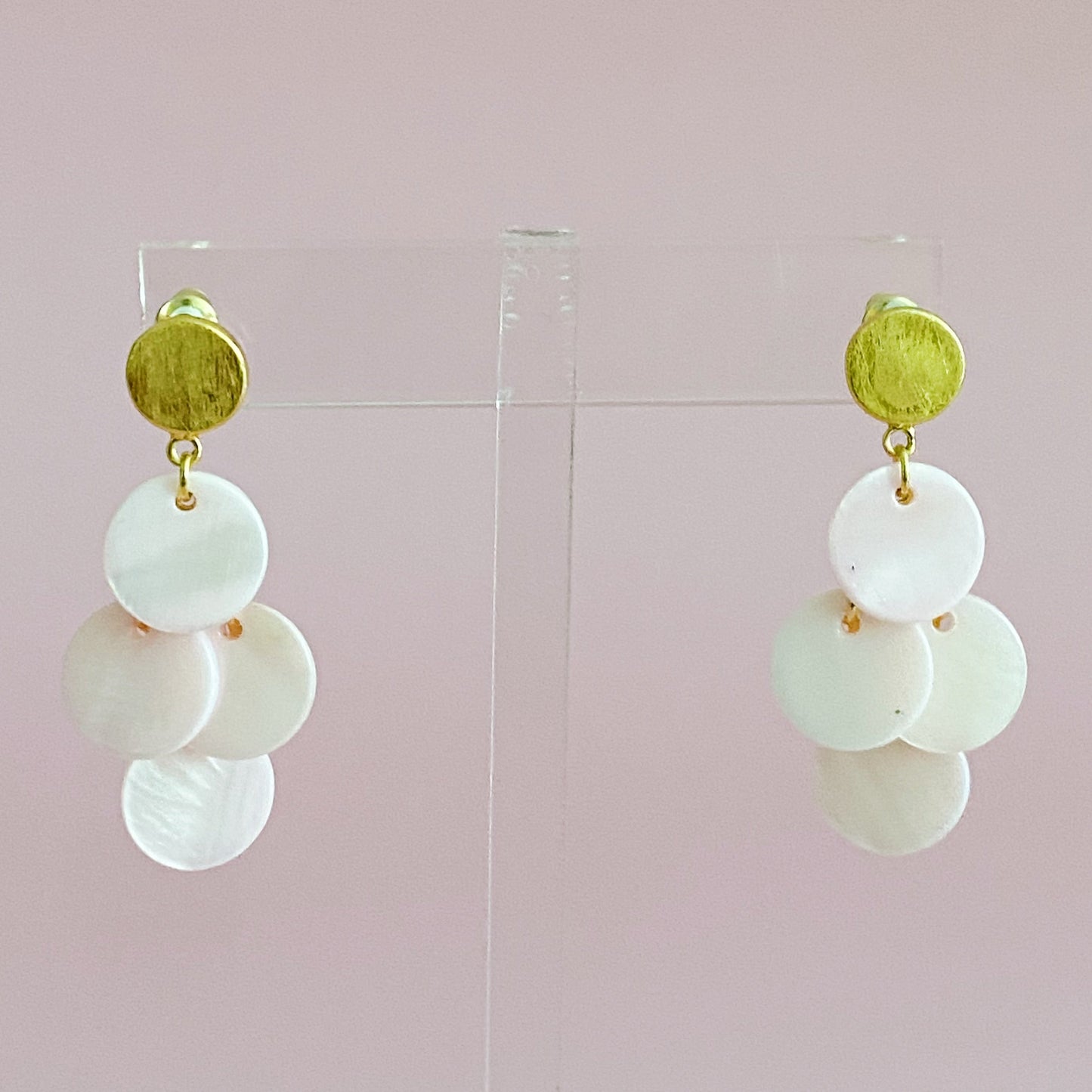 Shell Disc Chandelier Earring by Ellisonyoung.com