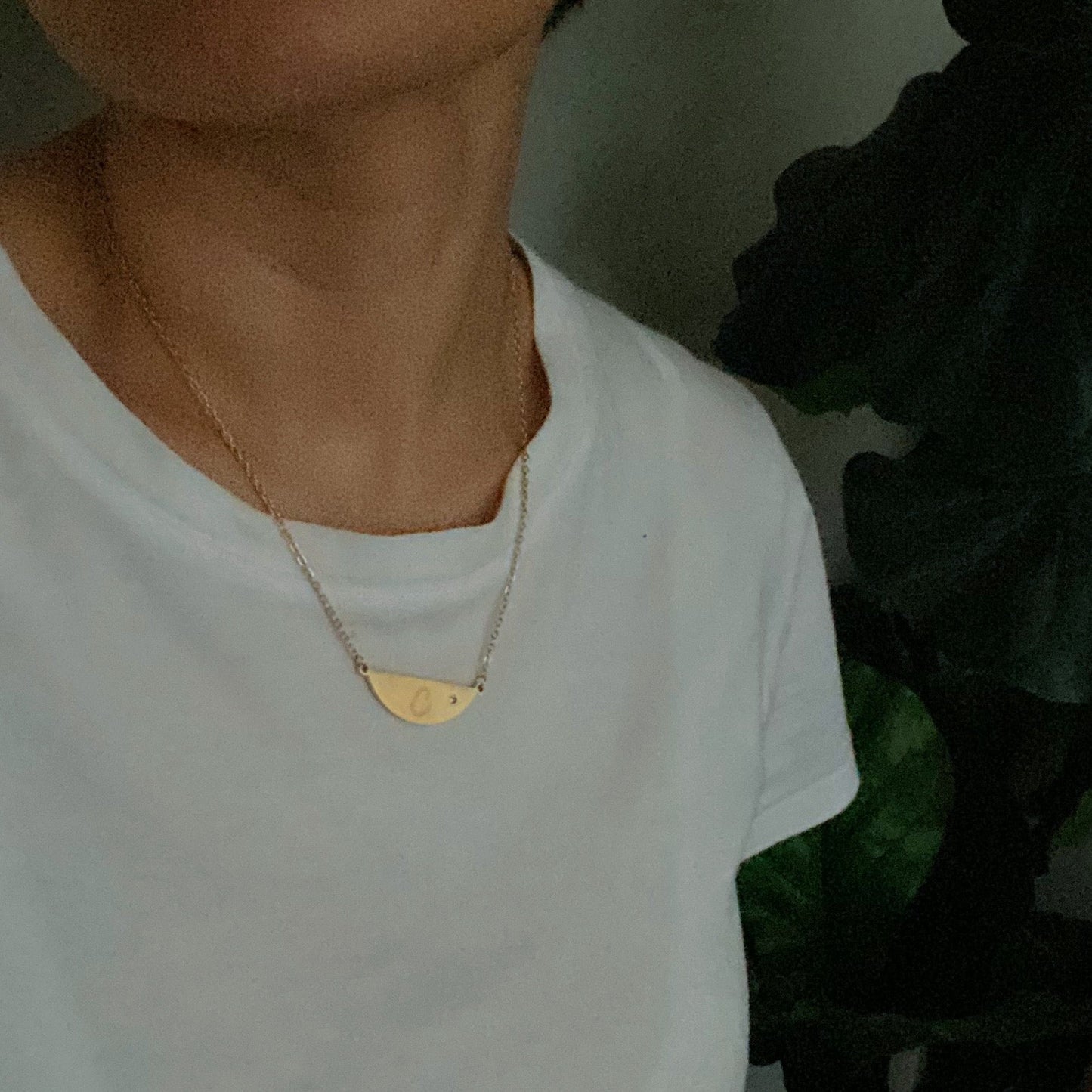 Hamilton Sphere Initial Necklace by Ellisonyoung.com