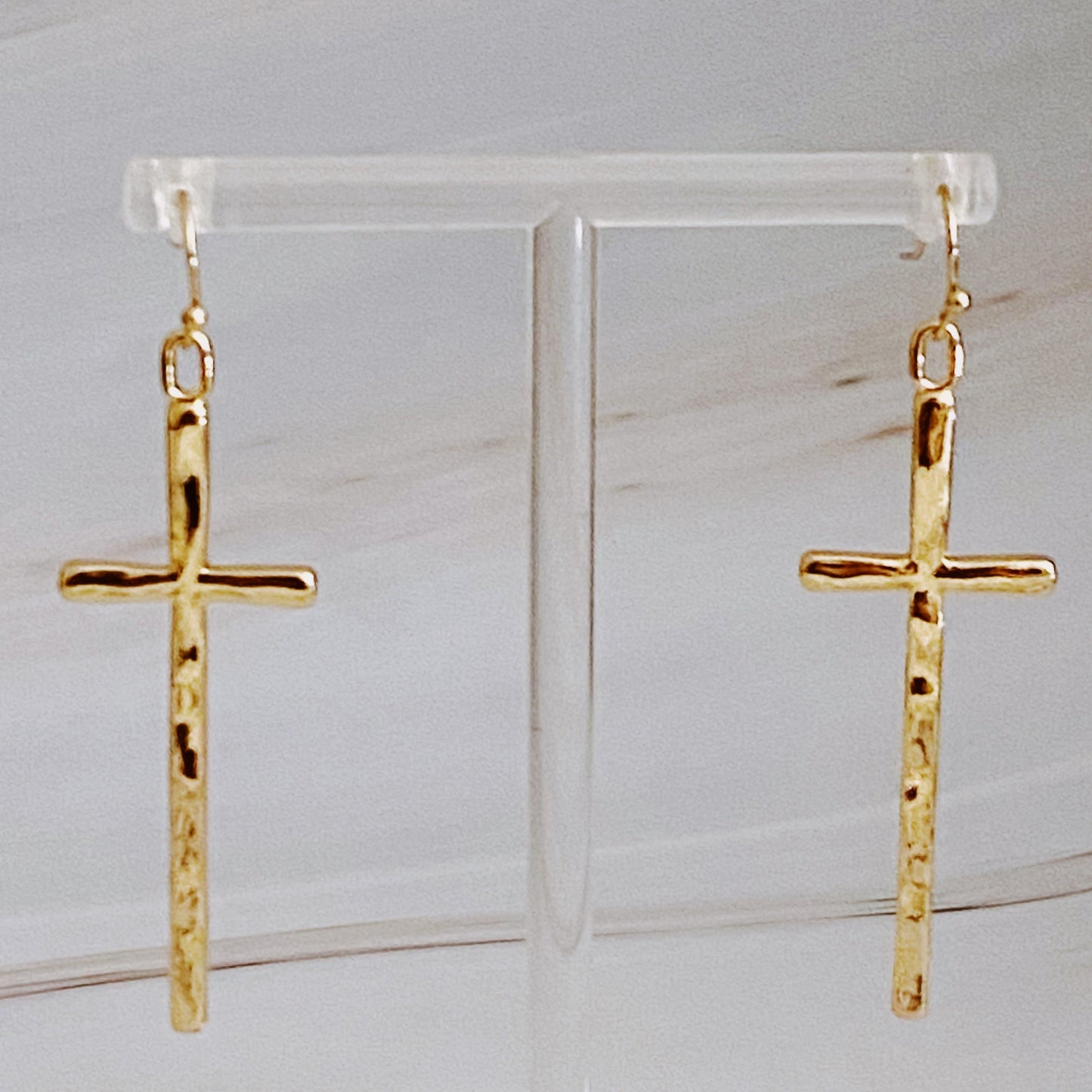 Slim And Stylish Cross Earrings by Ellisonyoung.com