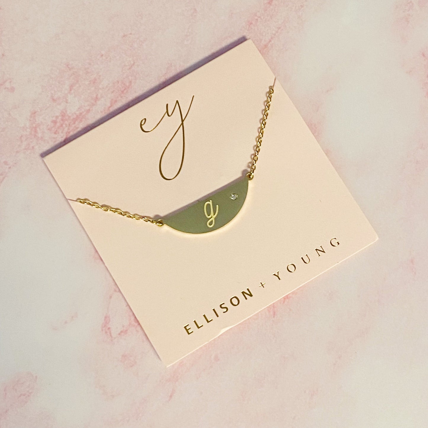 Hamilton Sphere Initial Necklace by Ellisonyoung.com
