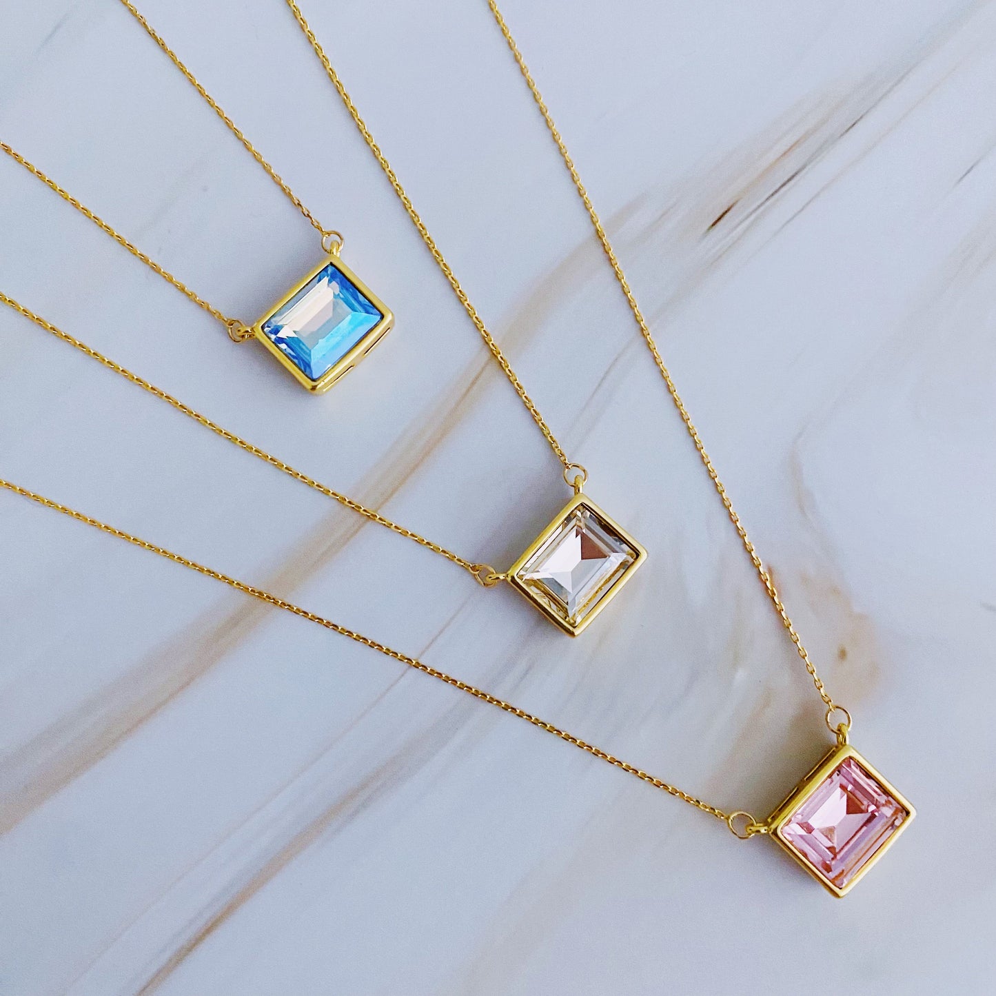 Sweet Square Pendant Necklace by Ellisonyoung.com