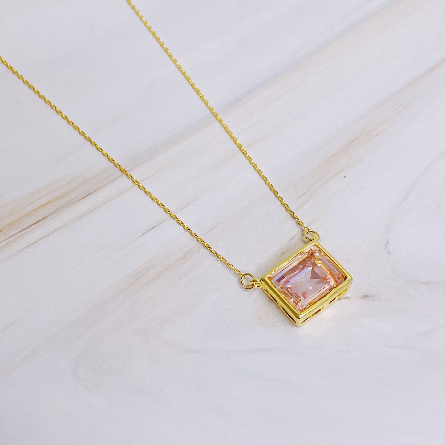 Sweet Square Pendant Necklace by Ellisonyoung.com