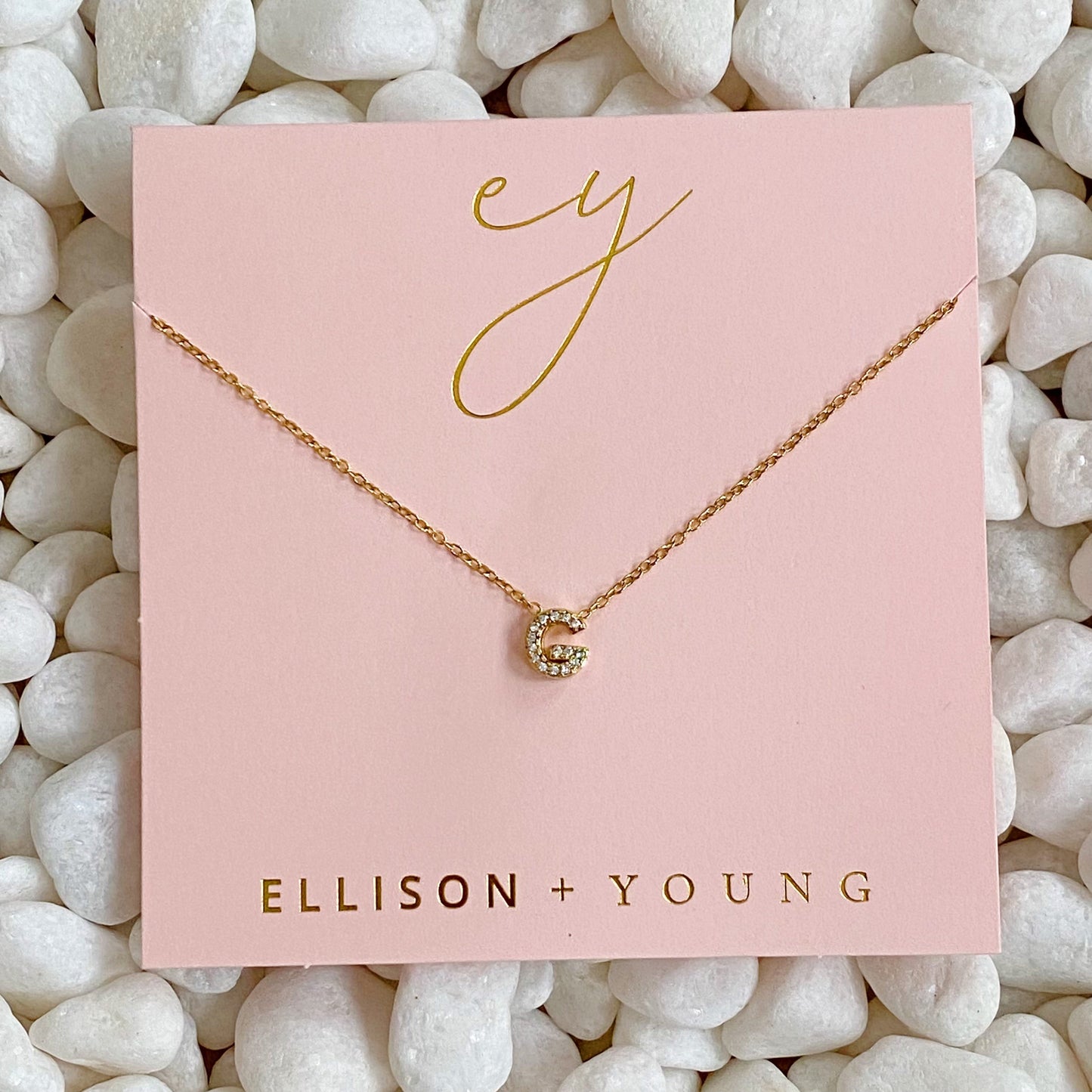 Mini Keepsake Initial Necklace by Ellisonyoung.com