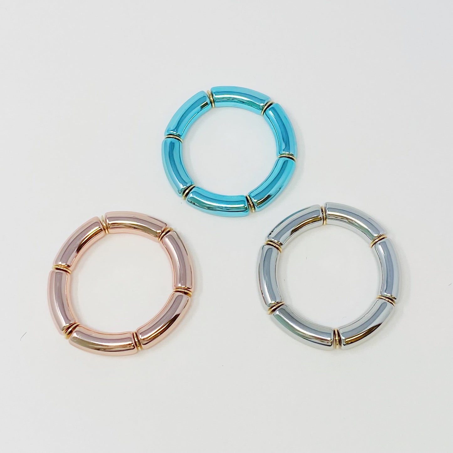 Colored Tube Stretch Bracelet by Ellisonyoung.com