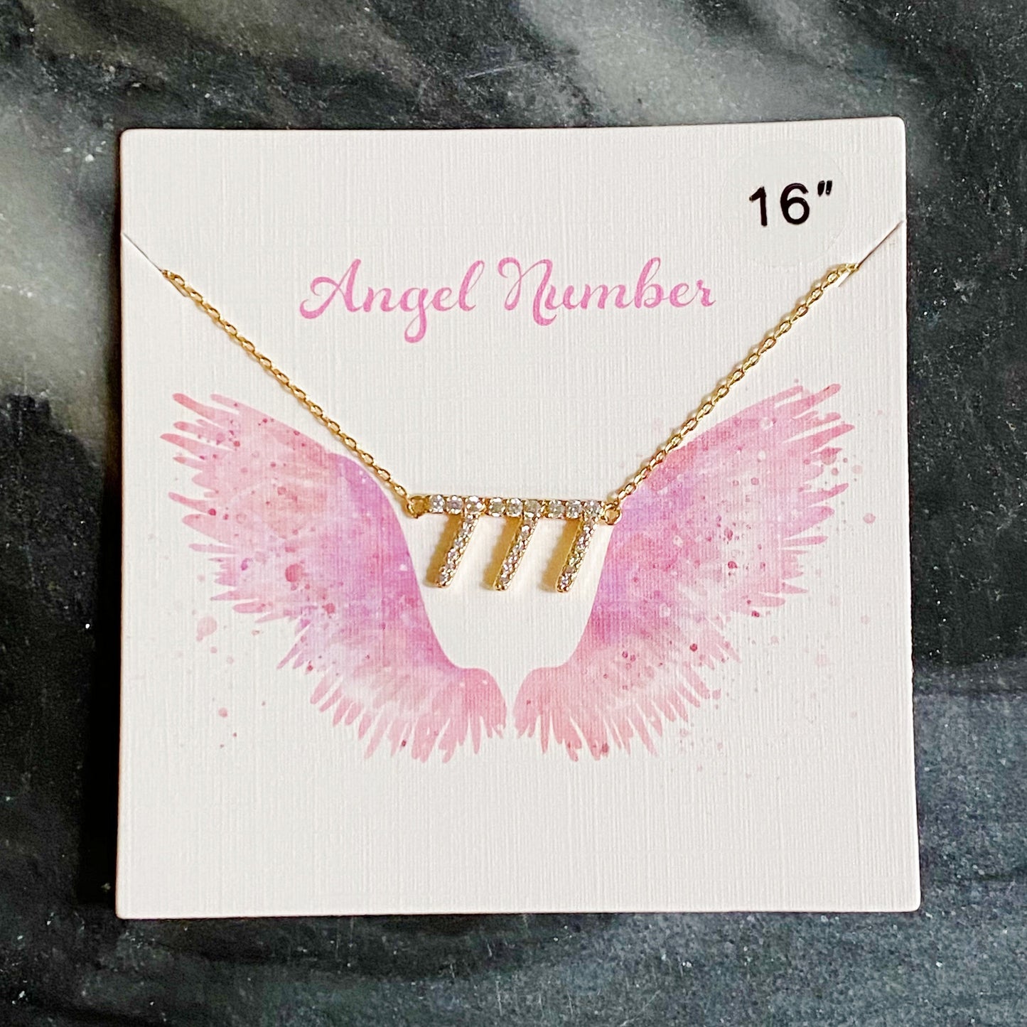 Dainty Angel Number Necklace by Ellisonyoung.com