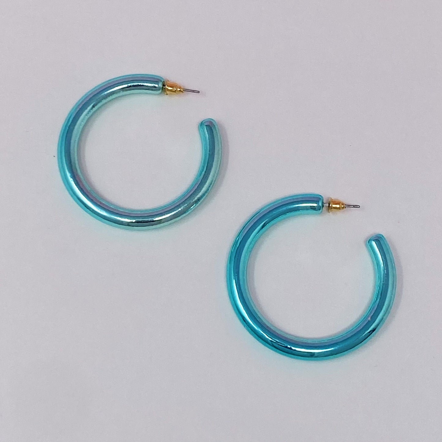 Colored Tube Hoop Earrings by Ellisonyoung.com