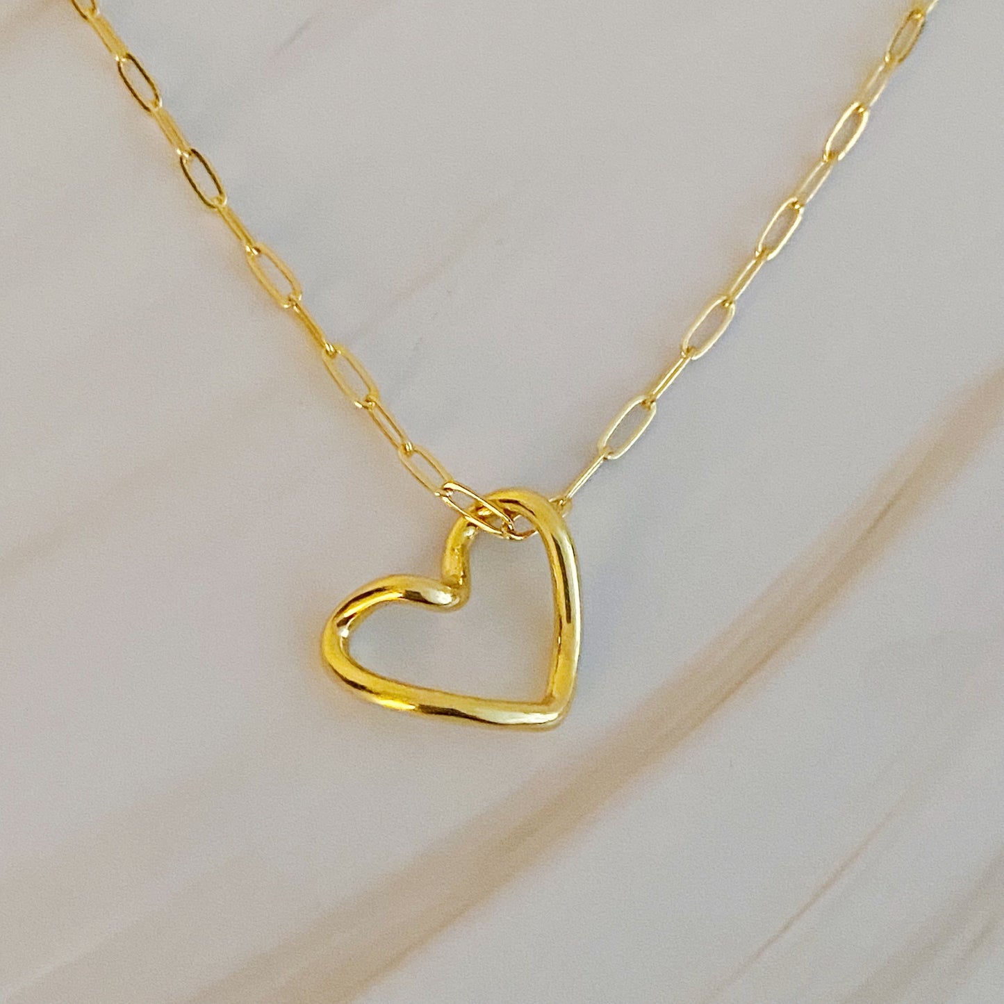 Heart And Chain Necklace by Ellisonyoung.com