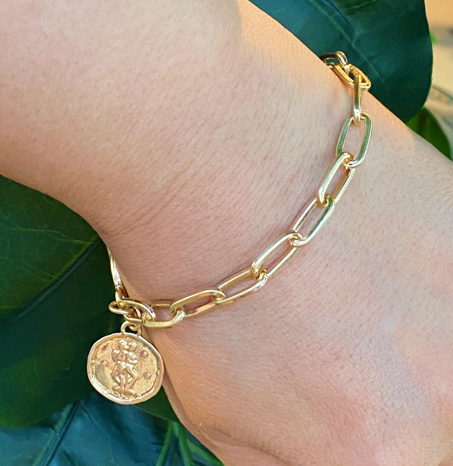 Zodiac Charm Chain Bracelet by Ellisonyoung.com