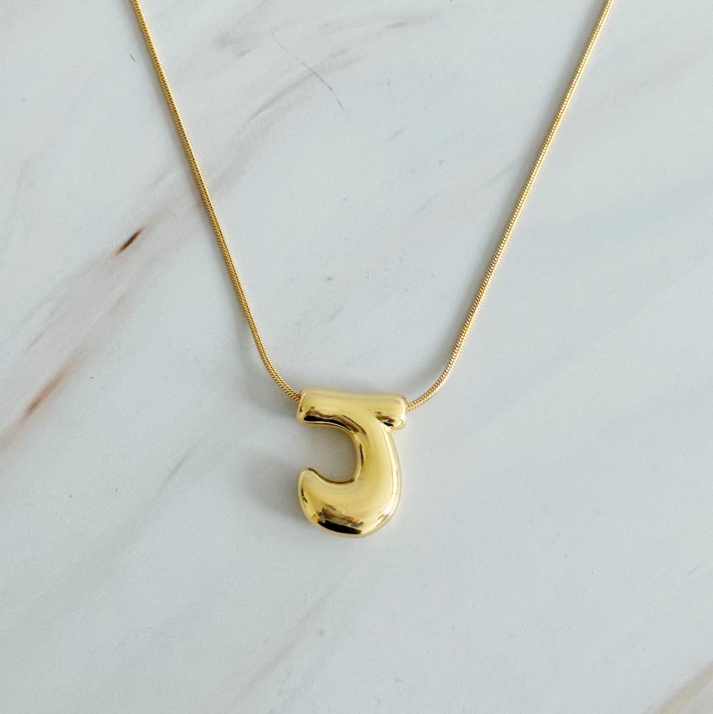 Balloon Letter Initial Necklace by Ellisonyoung.com