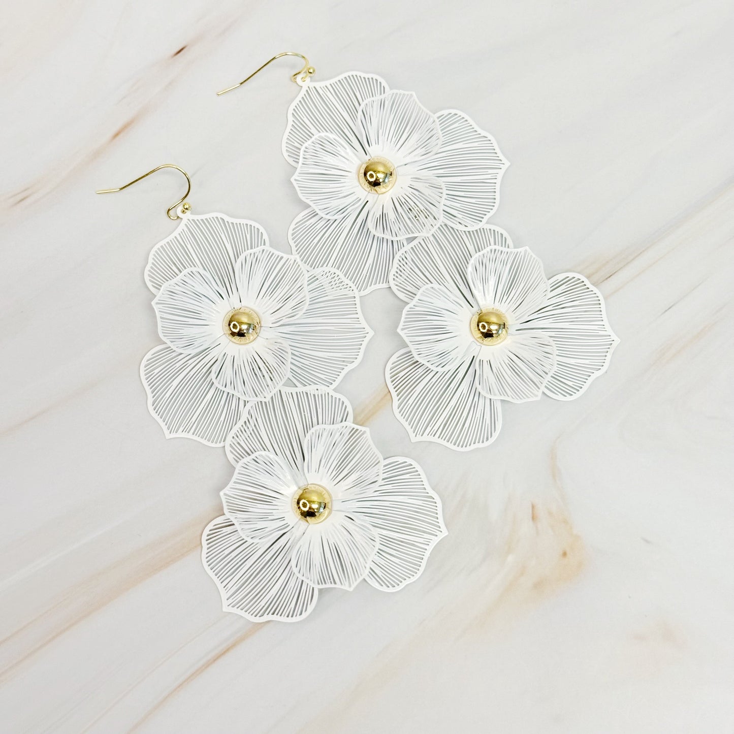 Royal Garden Double Bloom Earrings by Ellisonyoung.com