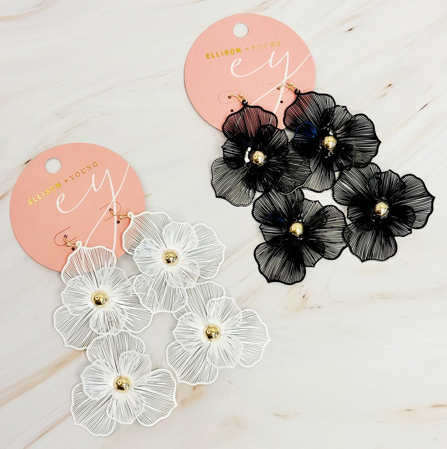 Royal Garden Double Bloom Earrings by Ellisonyoung.com