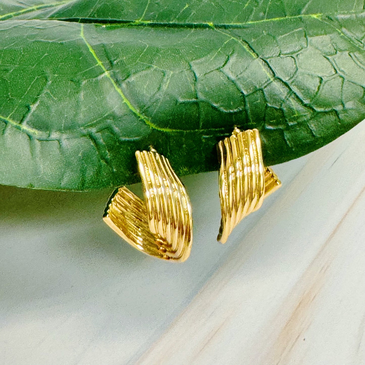 Wave Twisted Hoop Earrings by Ellisonyoung.com