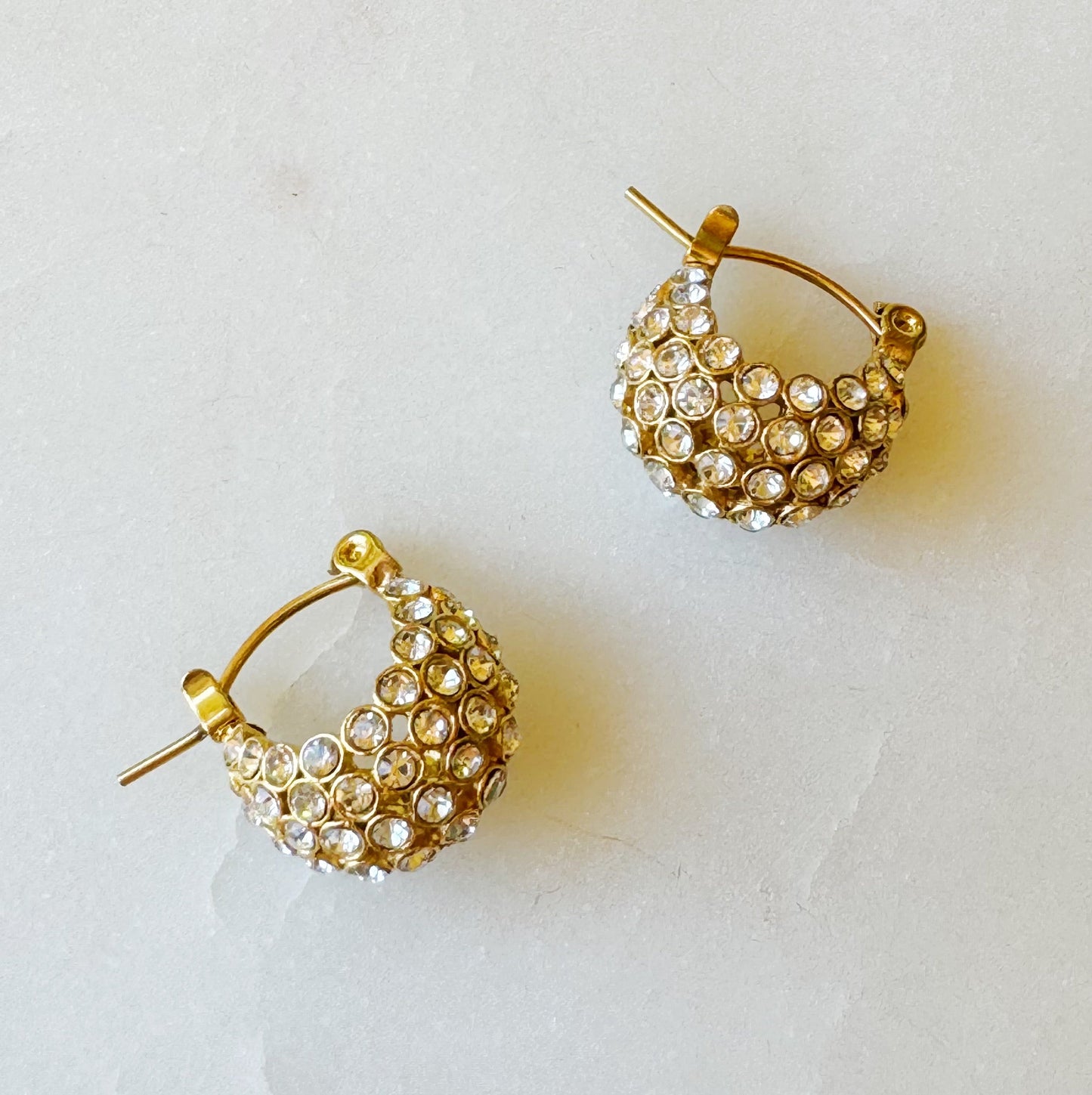 Sparkle Knit Classy Hoop Earrings by Ellisonyoung.com