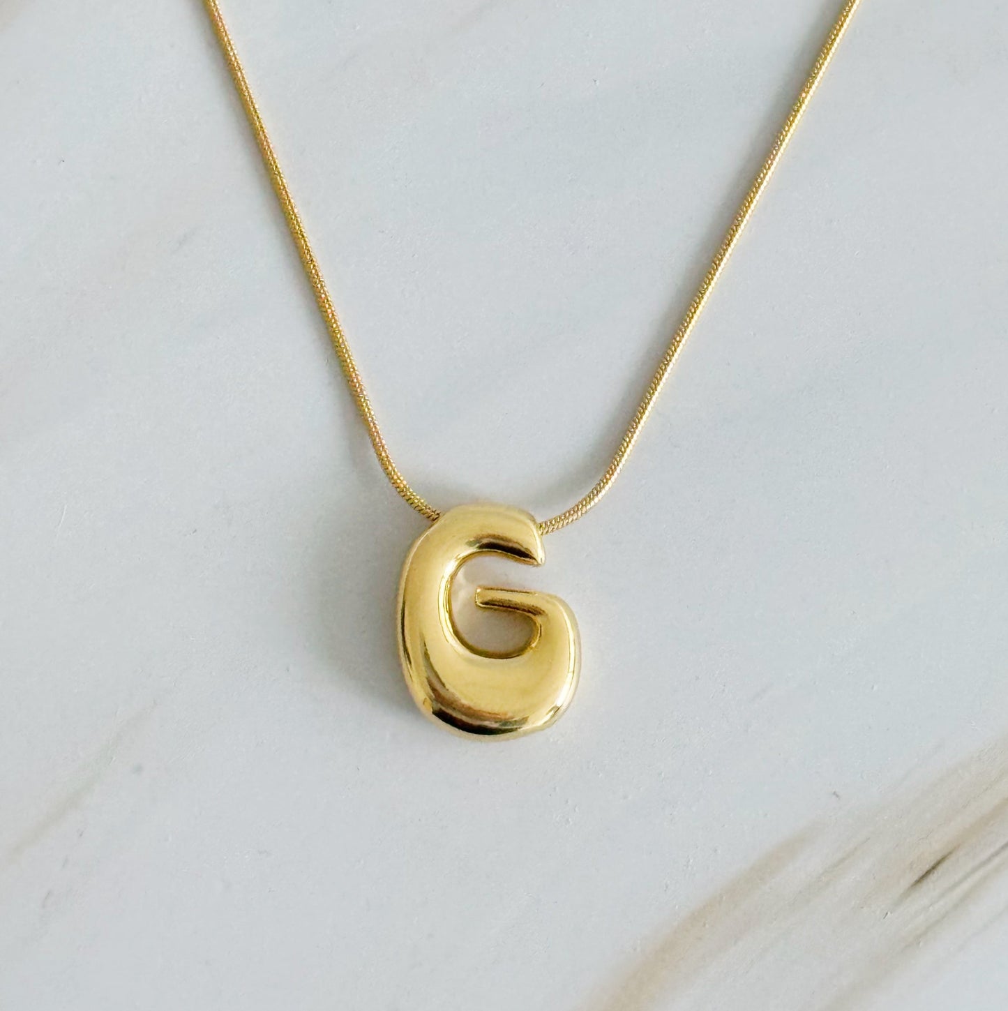 Balloon Letter Initial Necklace by Ellisonyoung.com